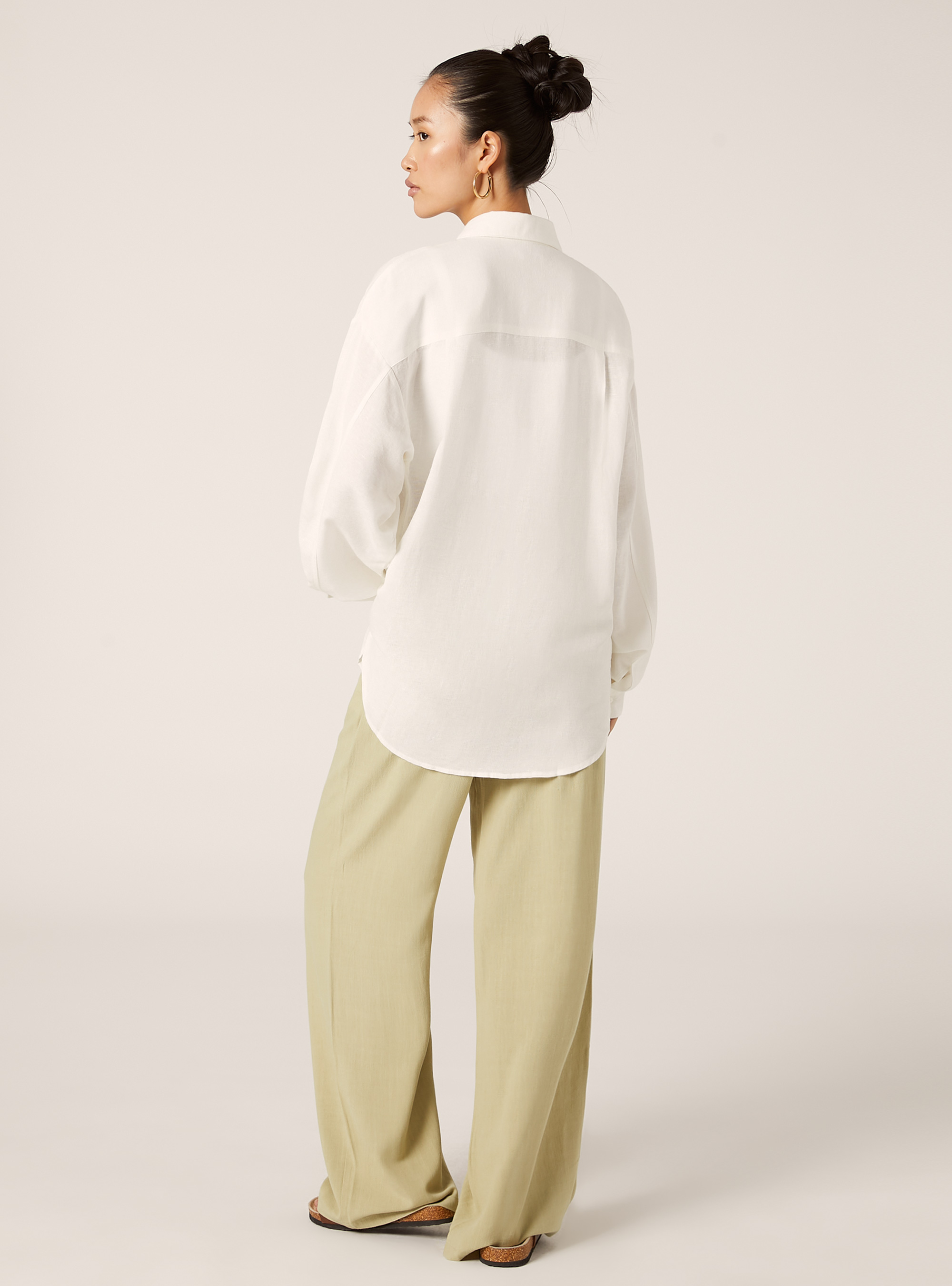 Leinenhemd in bequemer Passform, WH2 WHITE