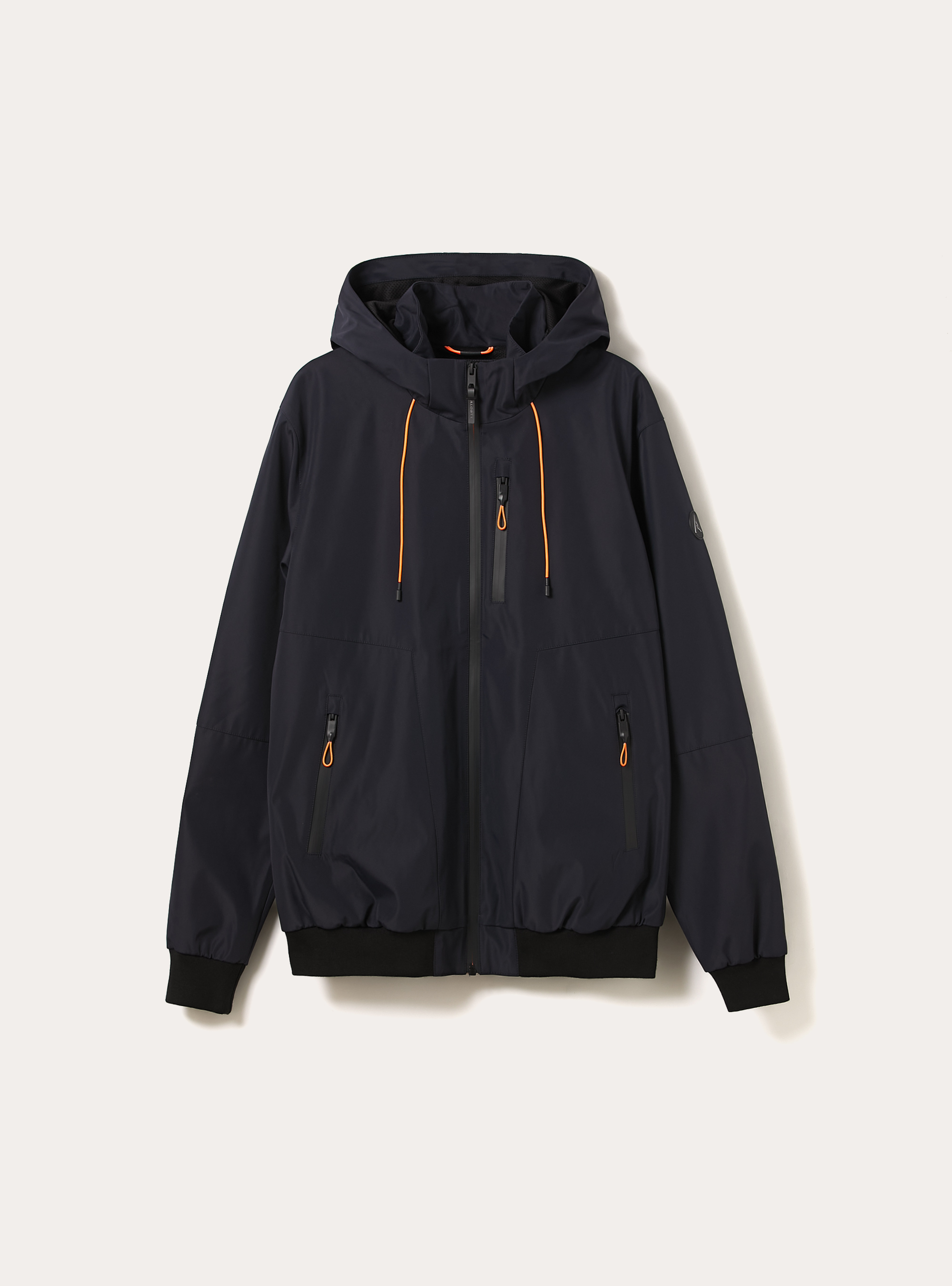 Bomber antivento con cappuccio, NA1 NAVY DARK