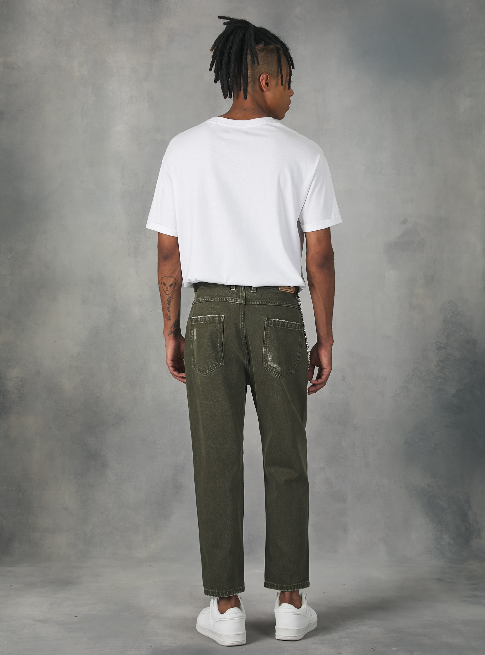 Relaxed fit jeans with chain, KY2 KAKY MEDIUM