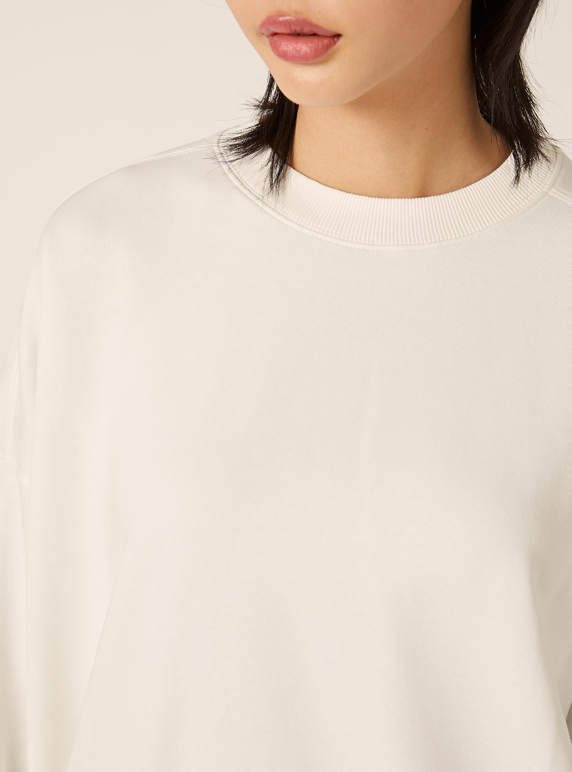 Sweat-shirt basique en coton, WH1 OFF WHITE