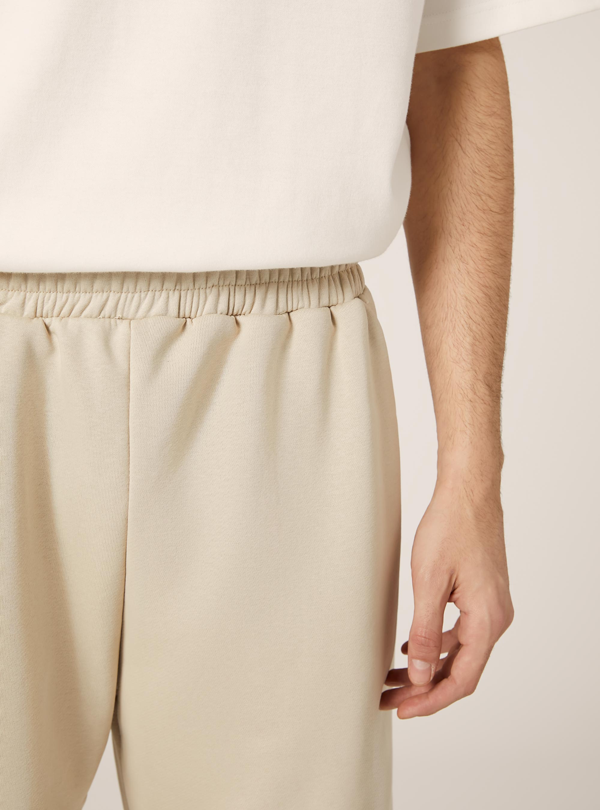 Locker sitzende Bermudashorts aus Baumwolle, BG3 BEIGE LIGHT