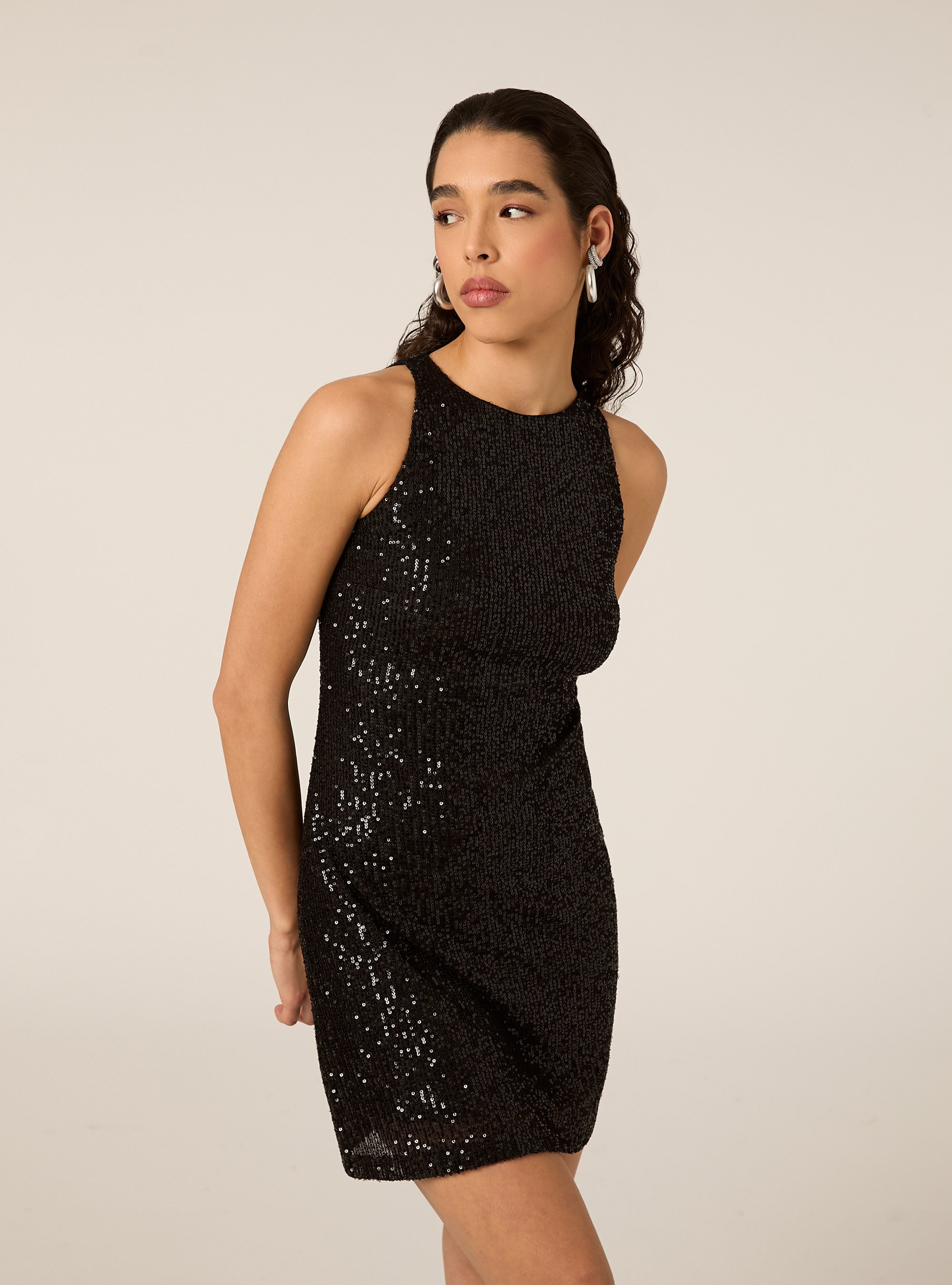 Sequin dress, BK1 BLACK
