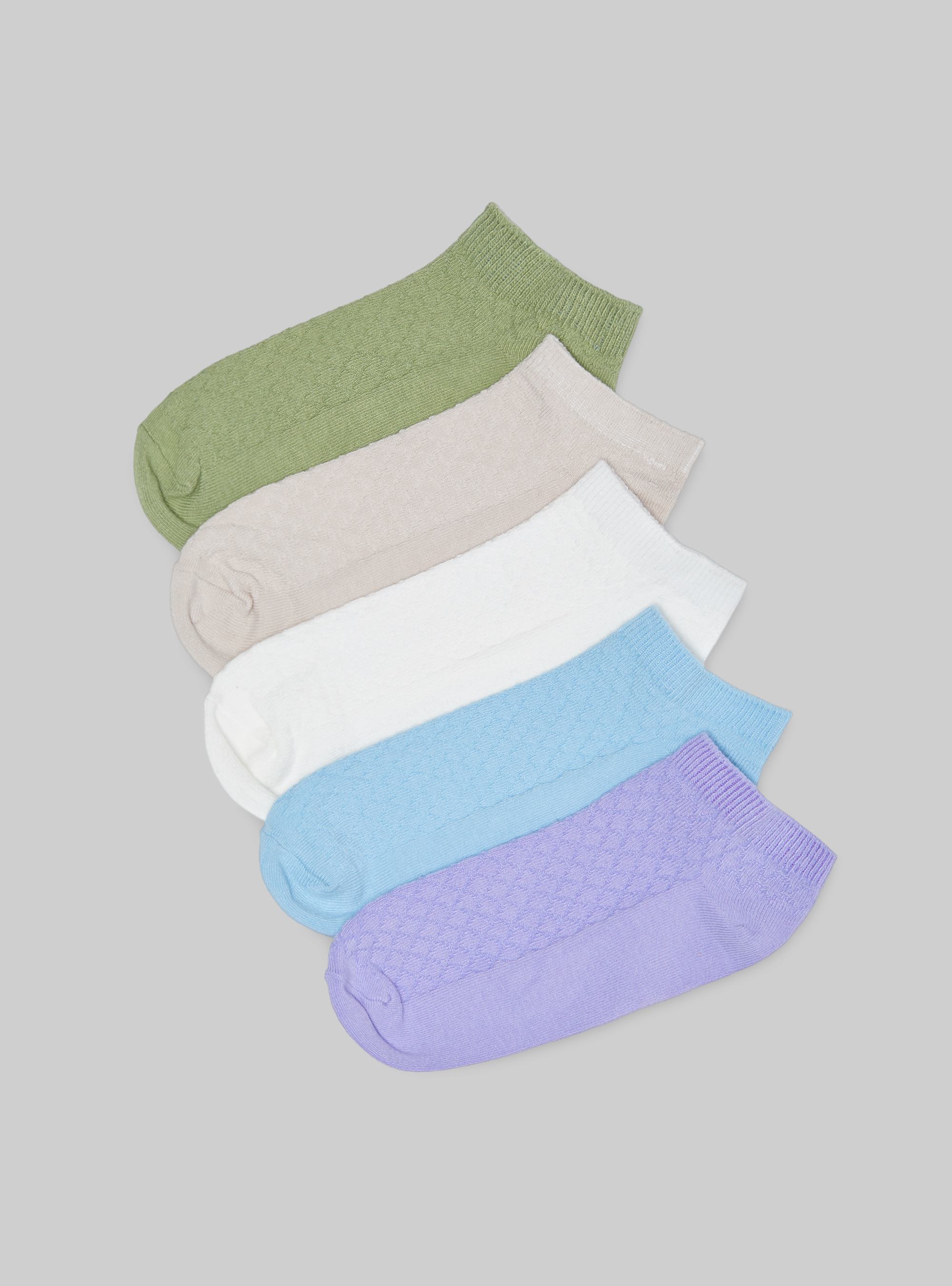 Set of 5 pairs of socks, MULTICOLOR