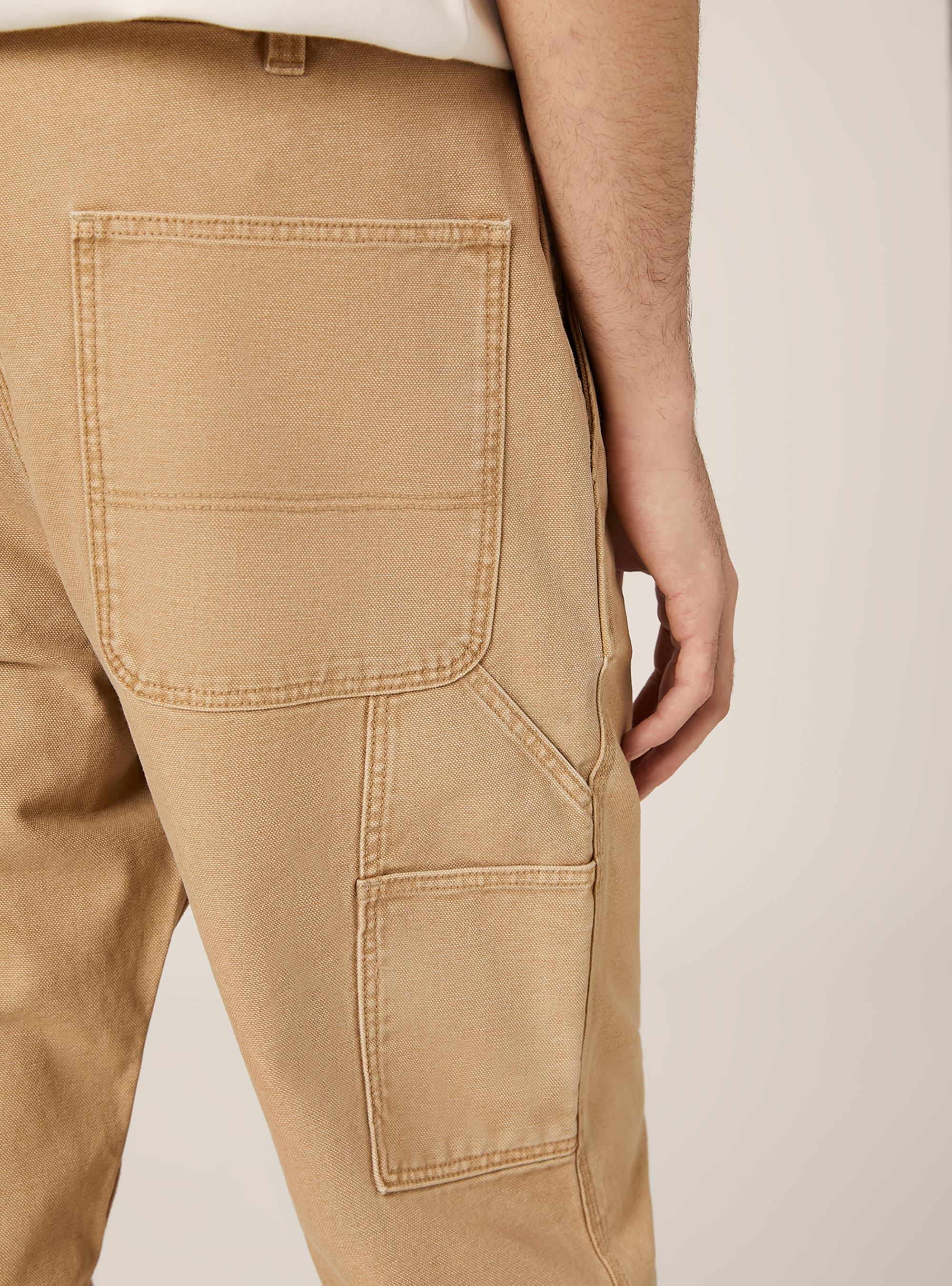 Carpenter canvas pants, BG2 BEIGE MEDIUM