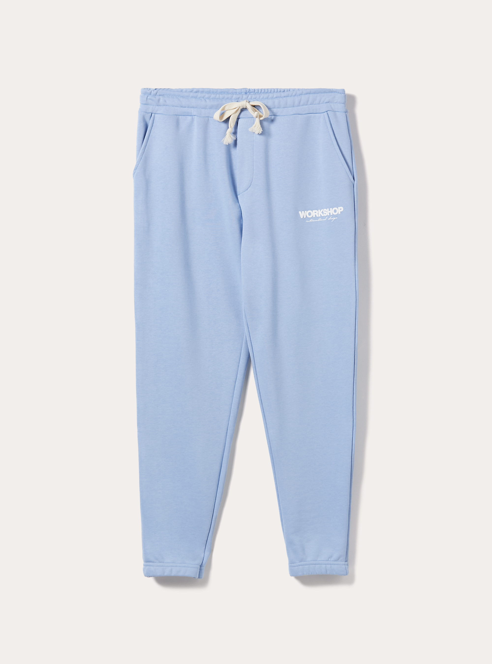 Pantalón jogger con estampado Workshop, AZ3 AZURE LIGHT