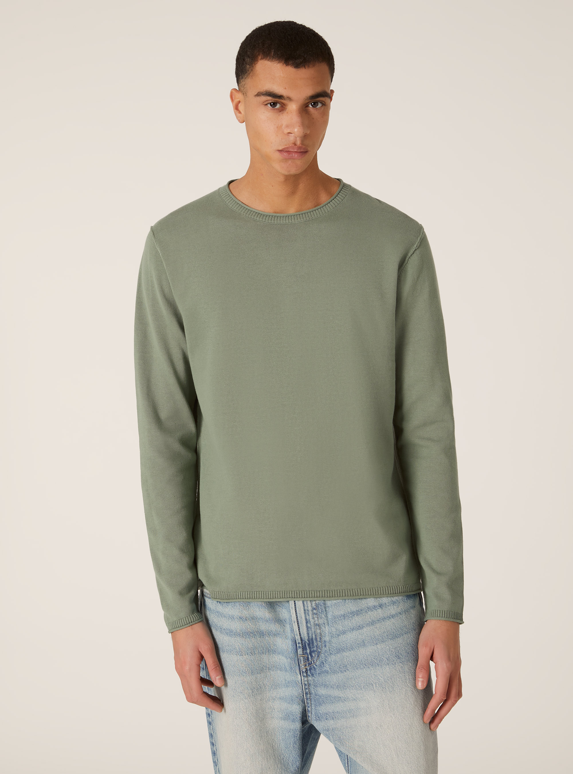 Pull en coton &agrave; col rond, KY3 KAKY LIGHT