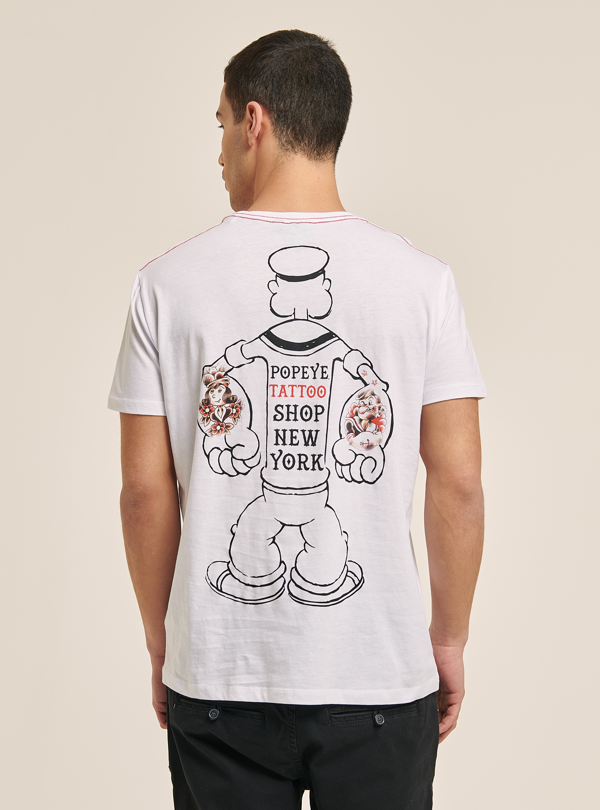 T-shirt Popeye / Alcott, WHITE