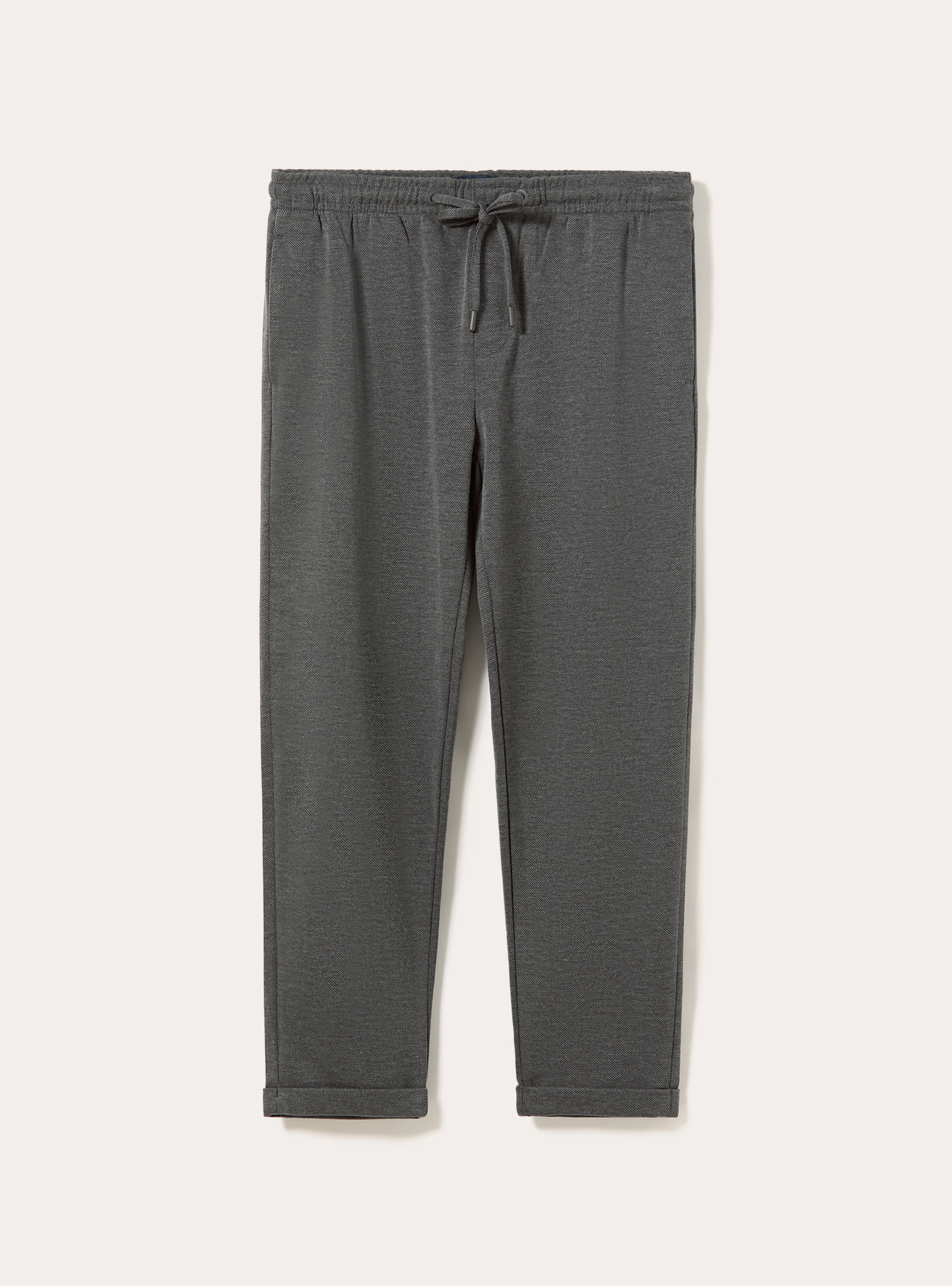 Pantaloni con vita jogger honeycomb, GRIGIO SCURO MELANGE