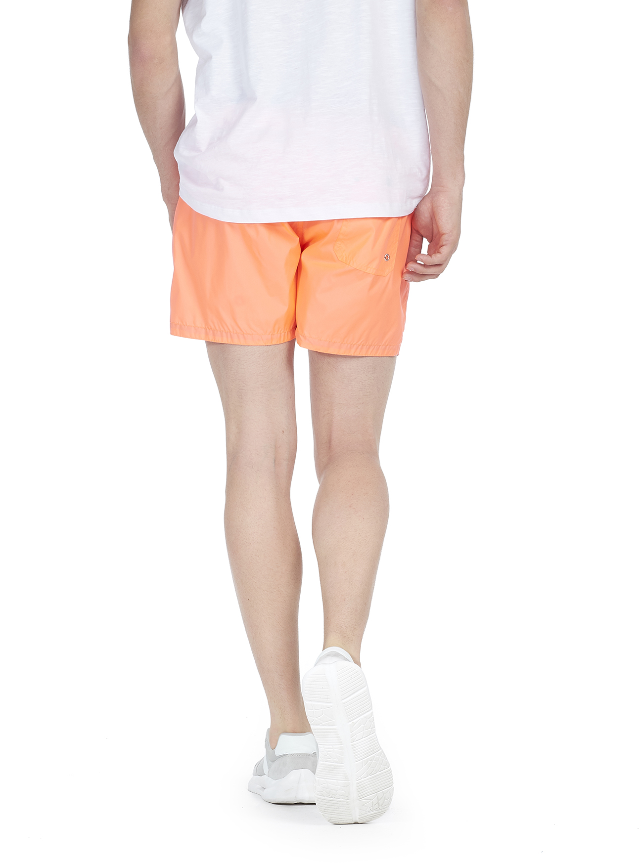 Costume con logo ricamato e cordino a contrasto, C3383 CORAL