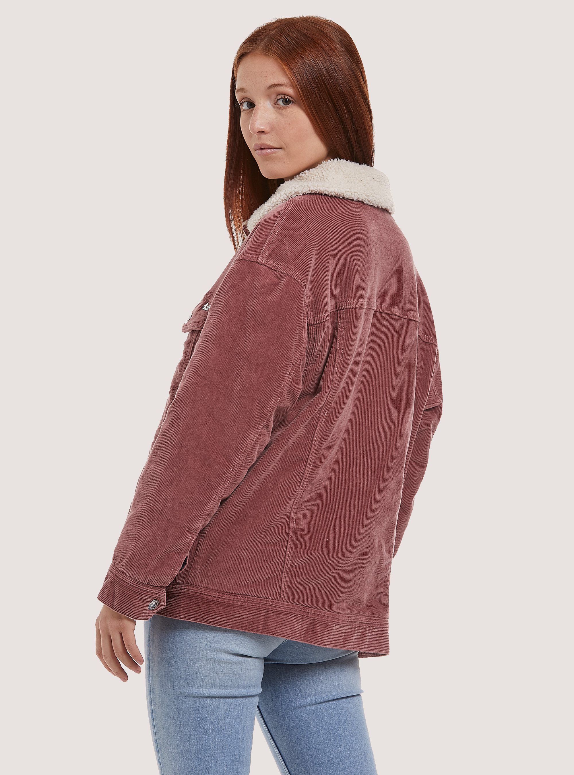 Veste de camionneur avec doublure en peluche, PK1 PINK DARK