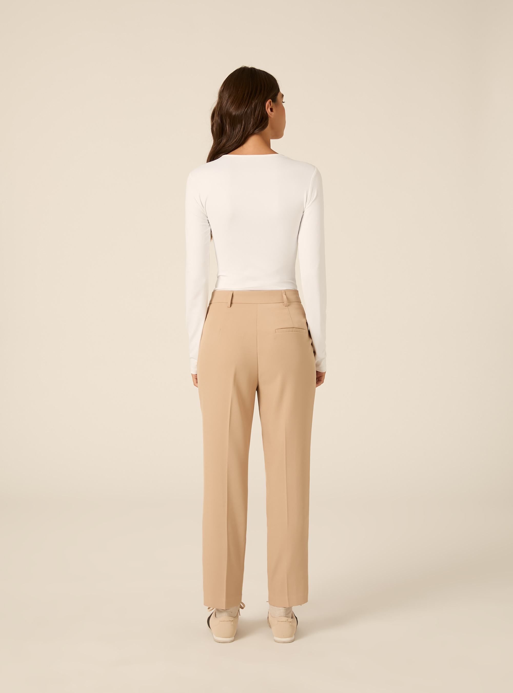 Pantaloni con pence, BG2 BEIGE MEDIUM