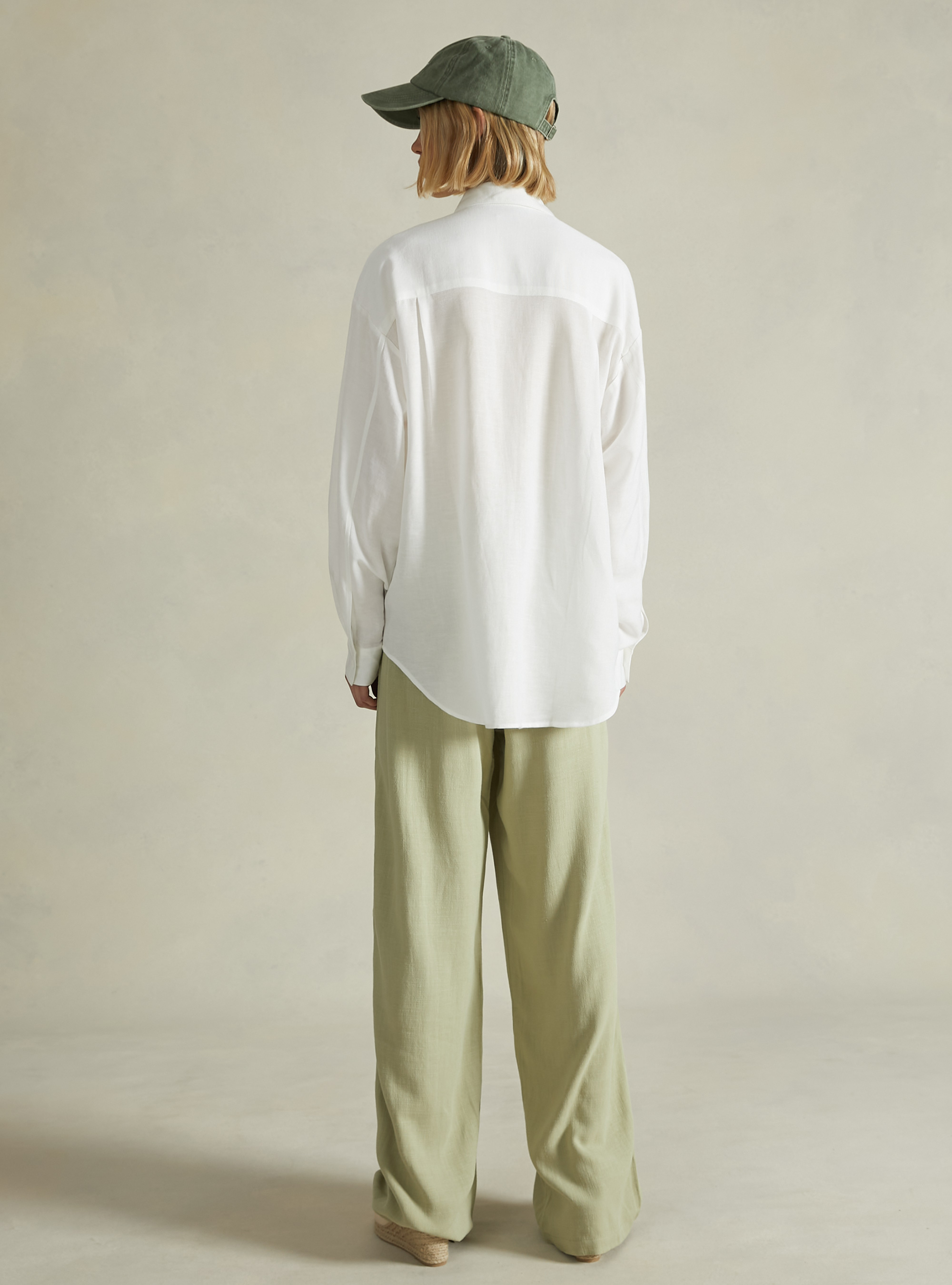 Comfort fit linen shirt, WH2 WHITE