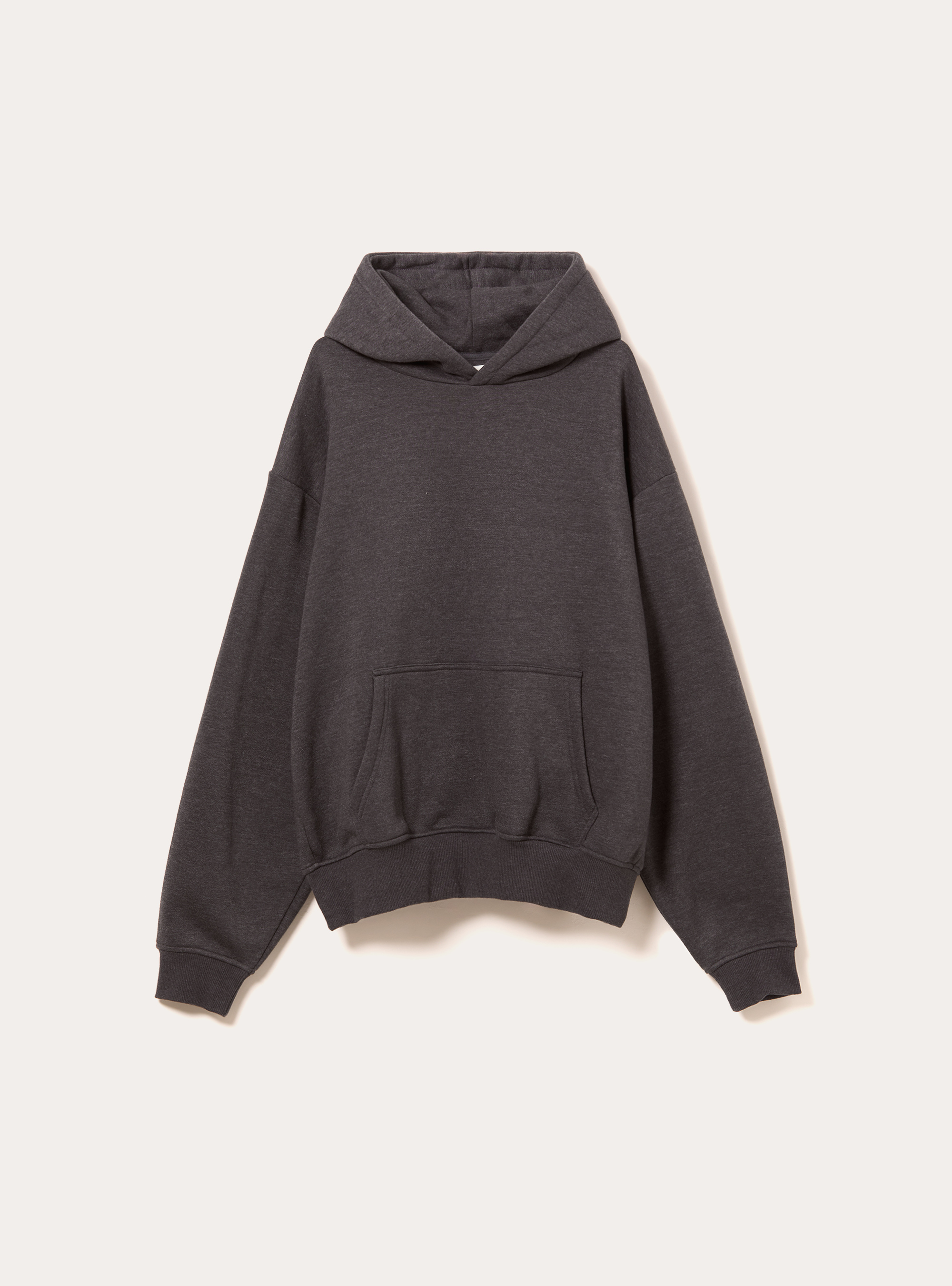 Boxy fit hoodie, MGY1 GREY MEL DARK