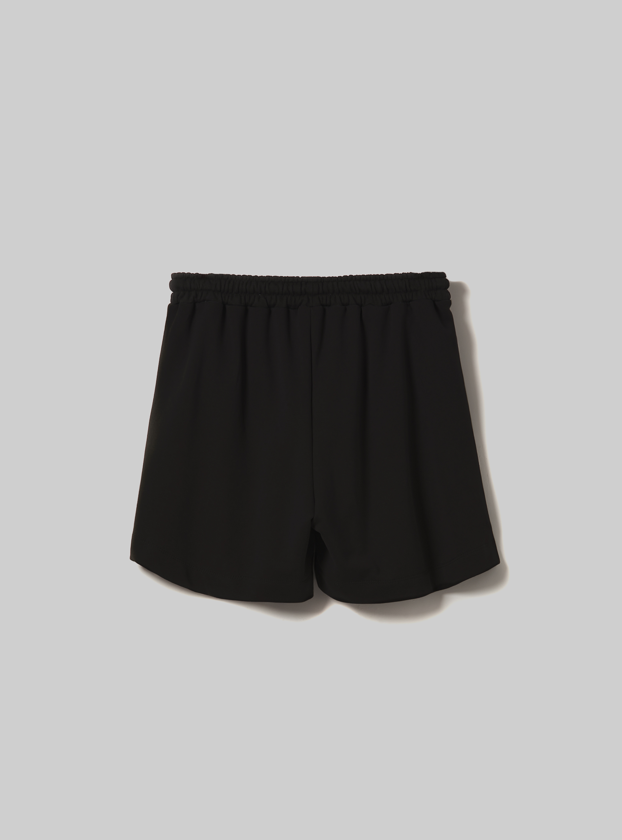 Boxy Fit Cotton Bermuda Shorts, BK1 BLACK