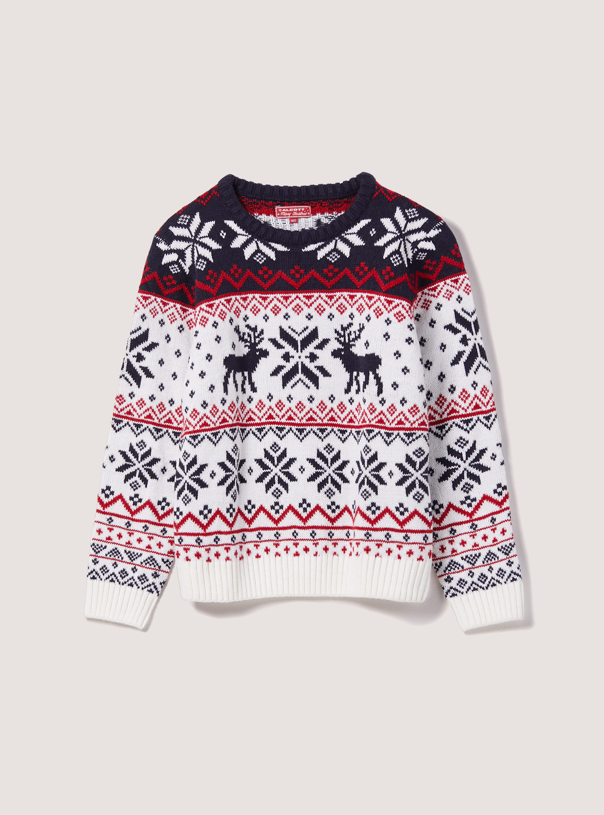 Pullover Christmas Family Collection, WH1 OFF WHITE