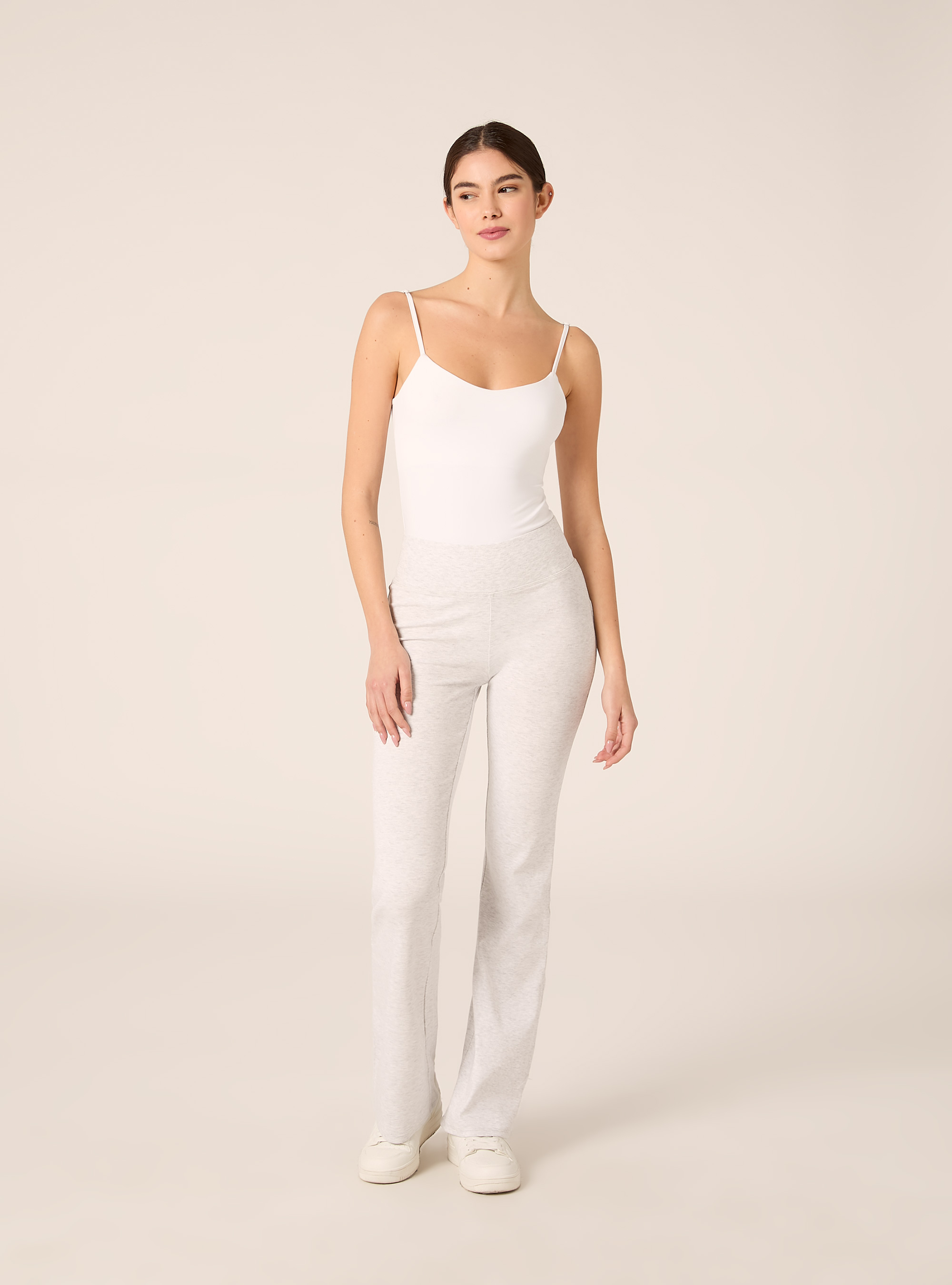 Leggings flare, MGY3 GREY MEL LIGHT