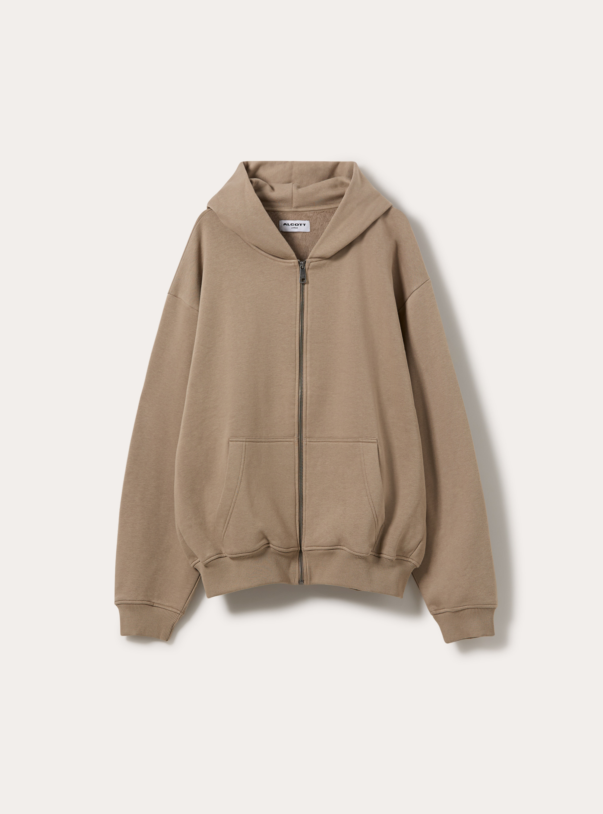 Cardigan basico boxy fit, BG2 BEIGE MEDIUM