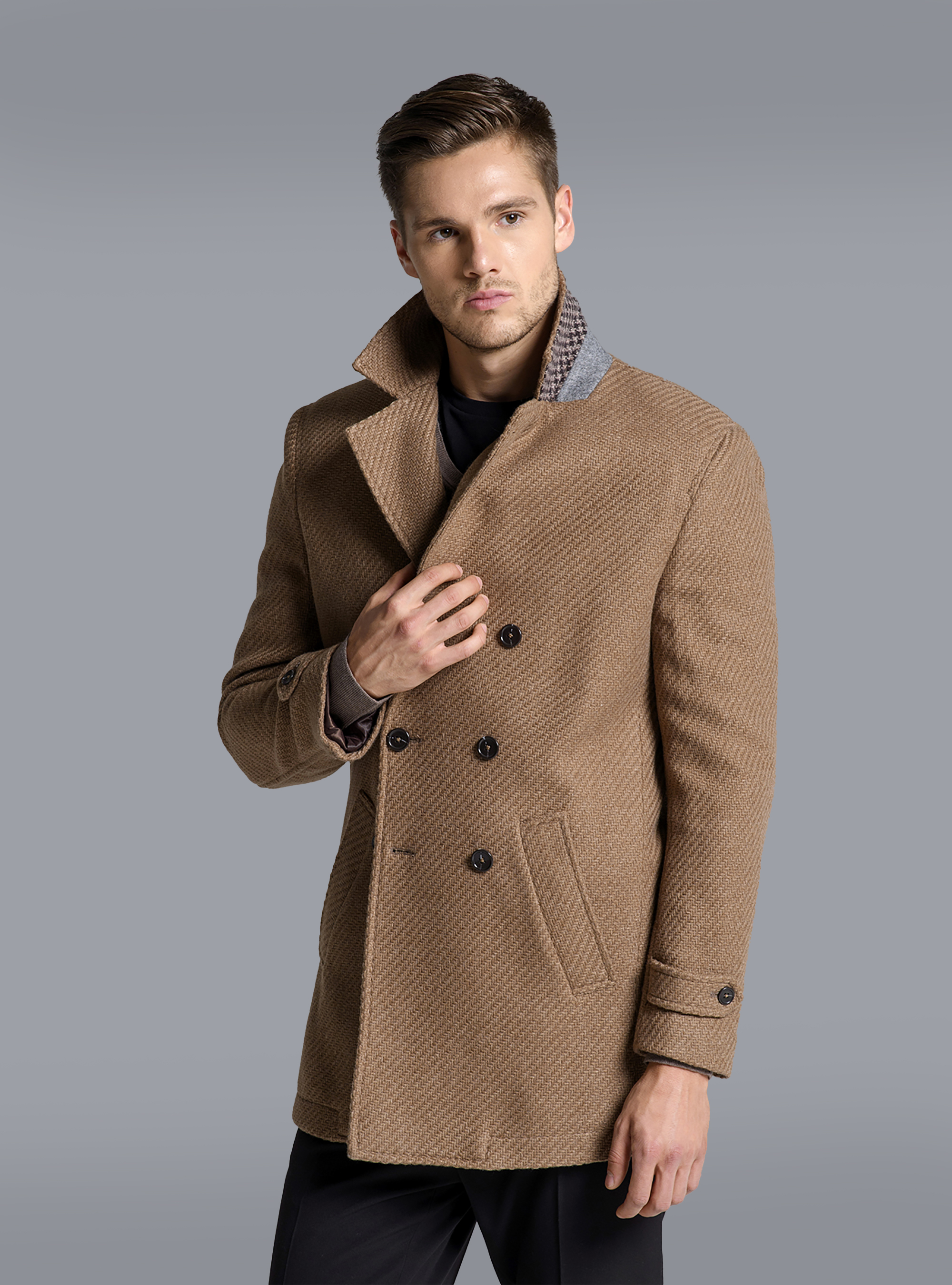 DOUBLE BREASTED WOOL JACKET