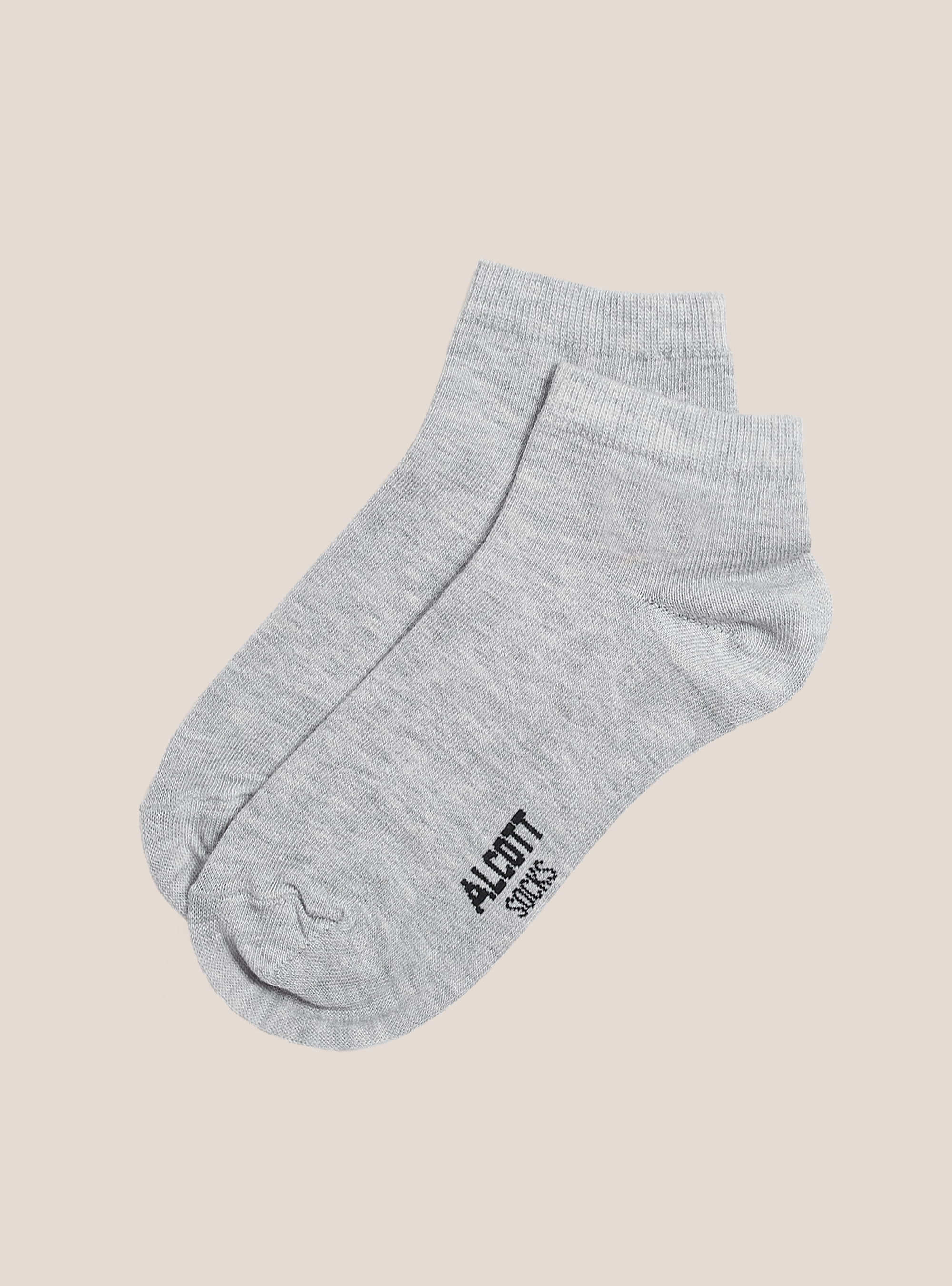 Set 4 paia di calzini con dettagli a contrasto, MGY3 GREY MEL LIGHT