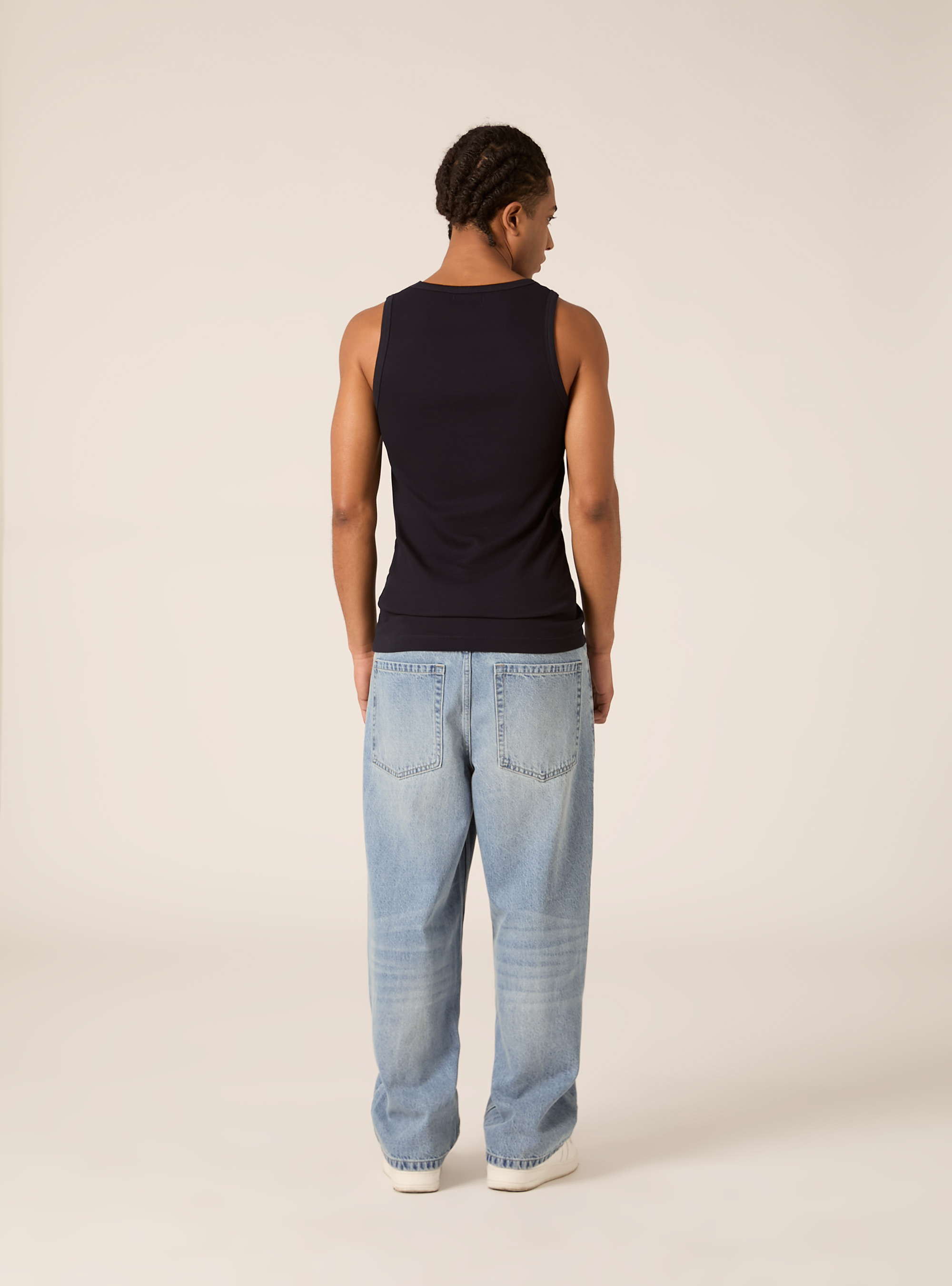 Camiseta de Tirantes B&aacute;sica Slim Fit de Canal&eacute;, NA1 NAVY DARK