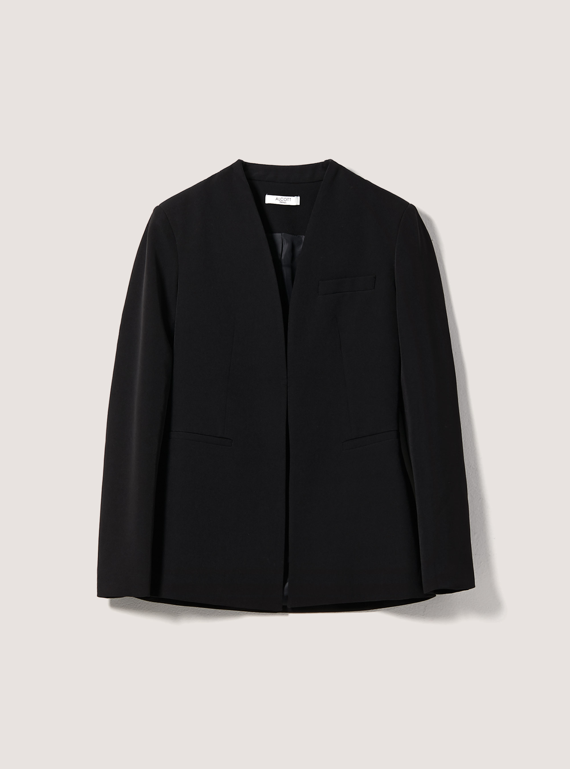 Plain-coloured blazer, BK1 BLACK