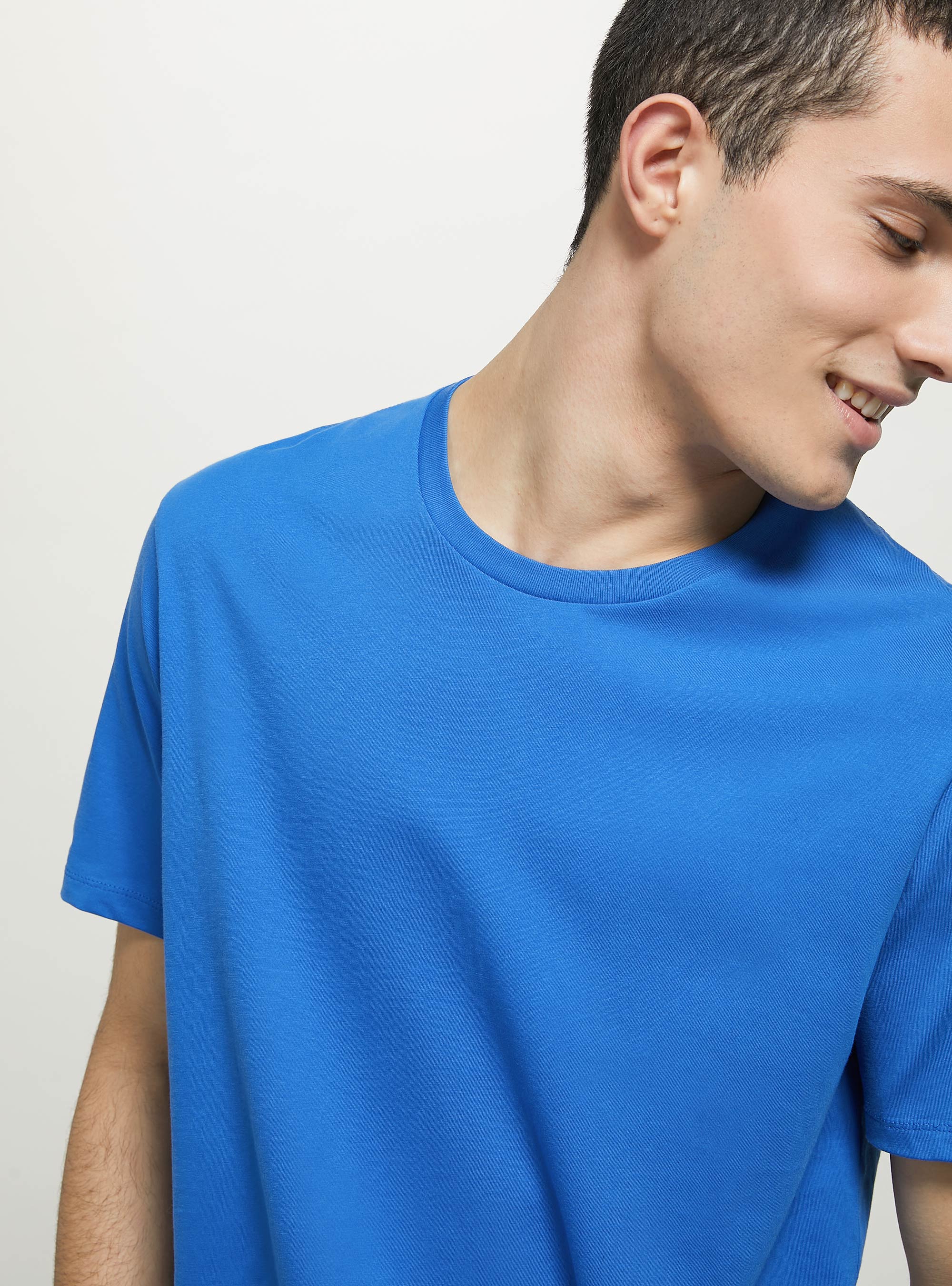 Camiseta de algod&oacute;n con cuello redondo, RY2 ROYALE MEDIUM