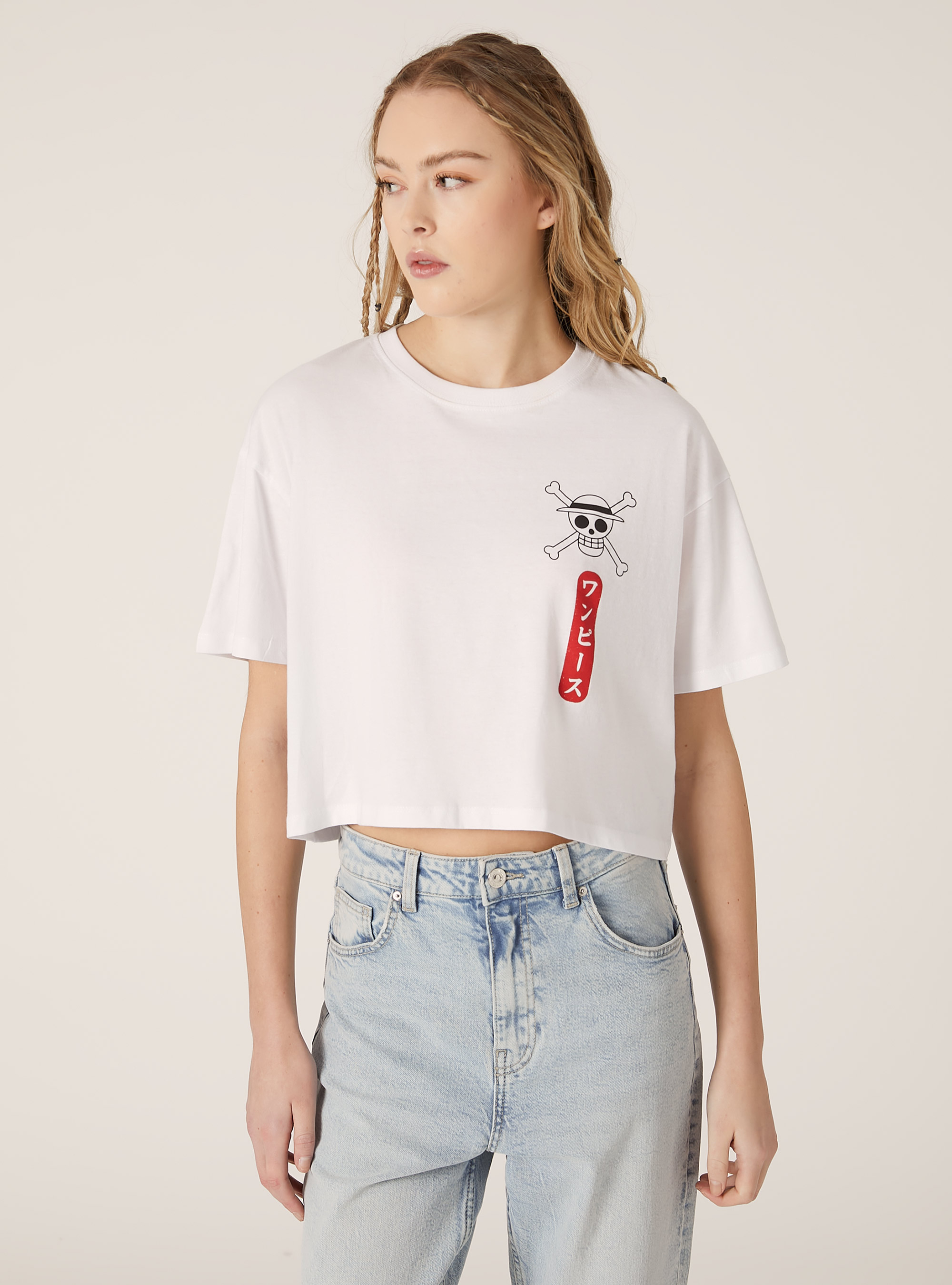 Maglietta One Piece / Alcott cropped, WH3 WHITE