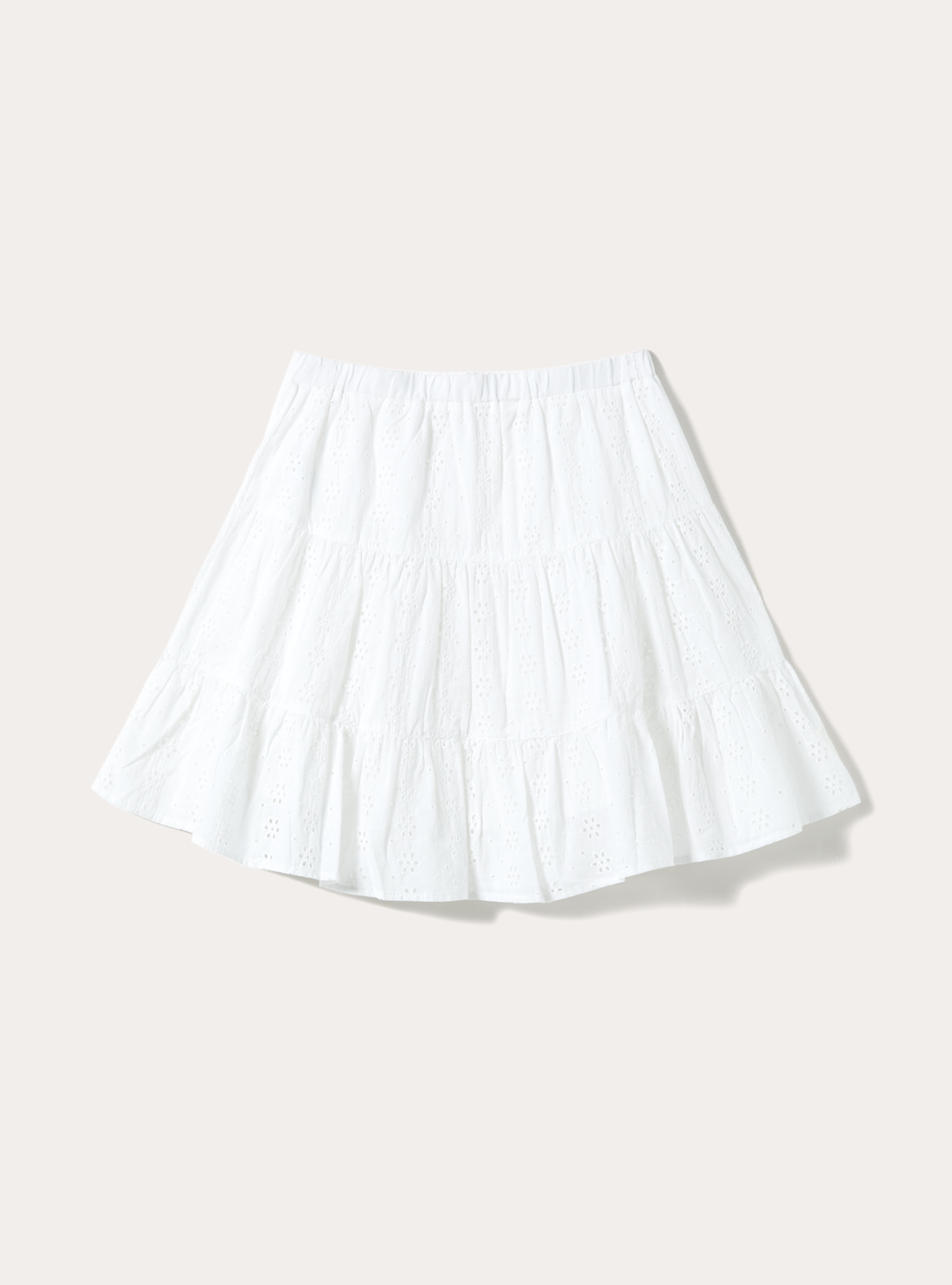 St. Gallen lace skirt, WH1 OFF WHITE