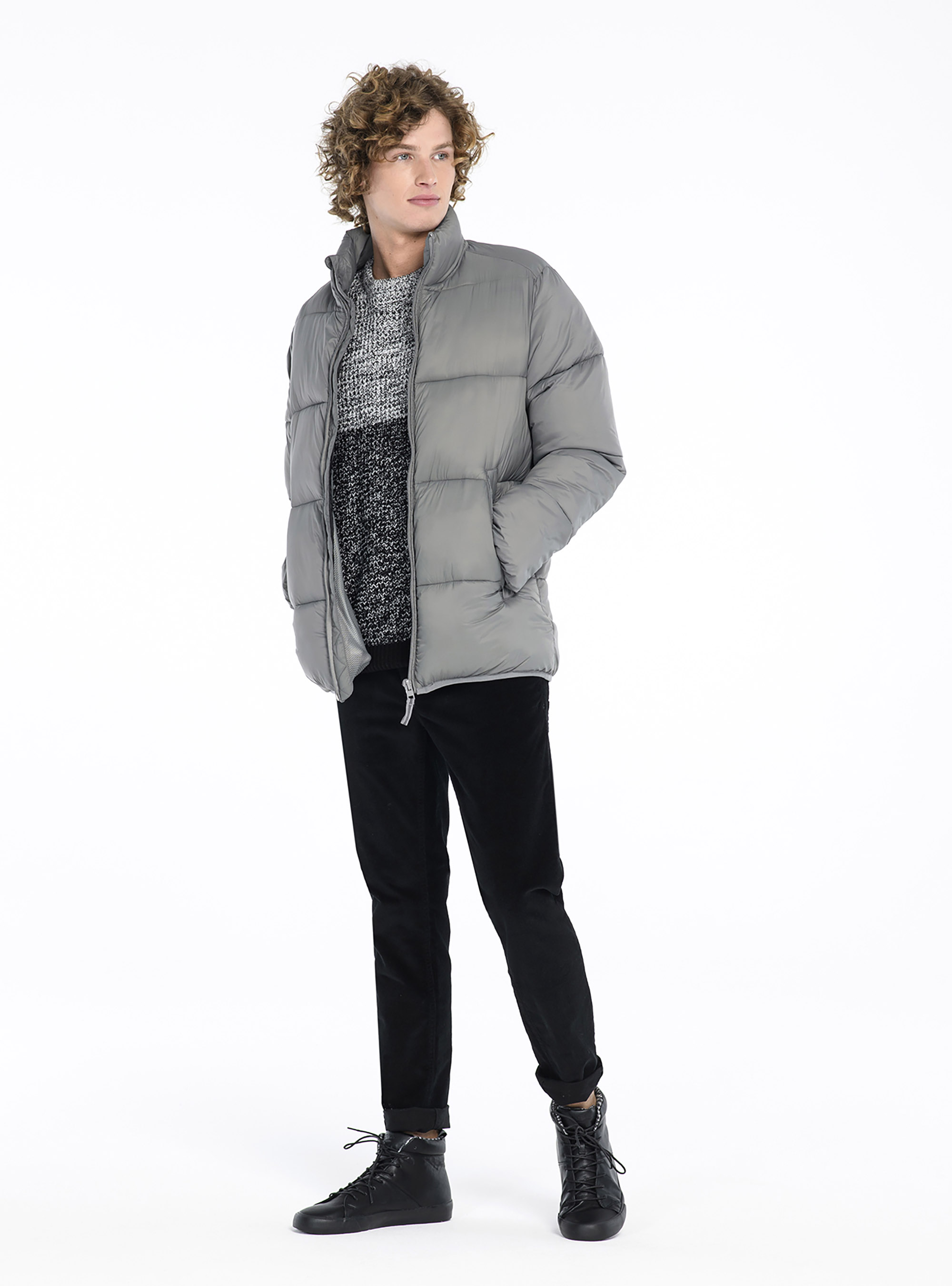 Puffy jacket, C190 GREY