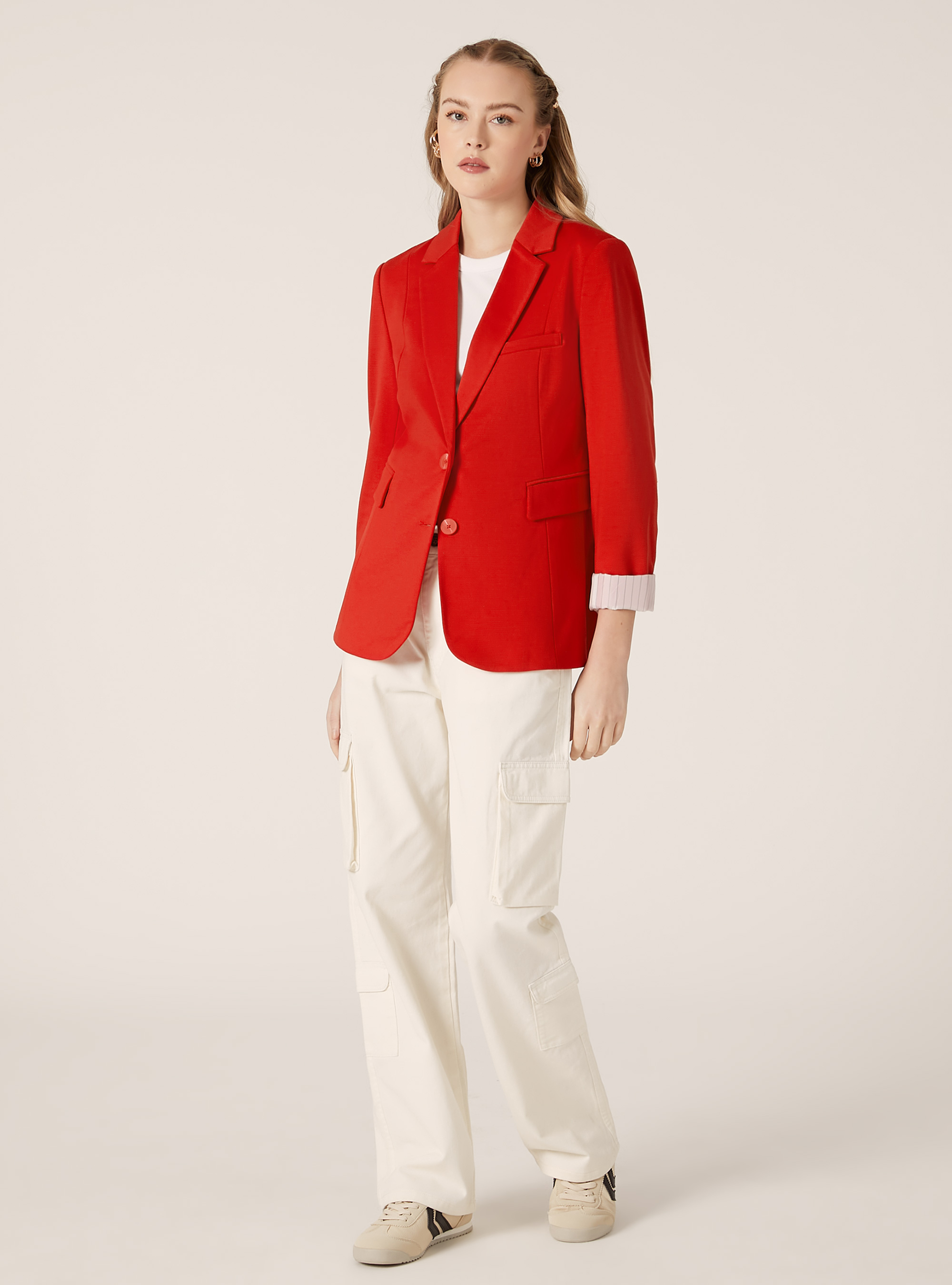 Jersey blazer, RD2 RED MEDIUM