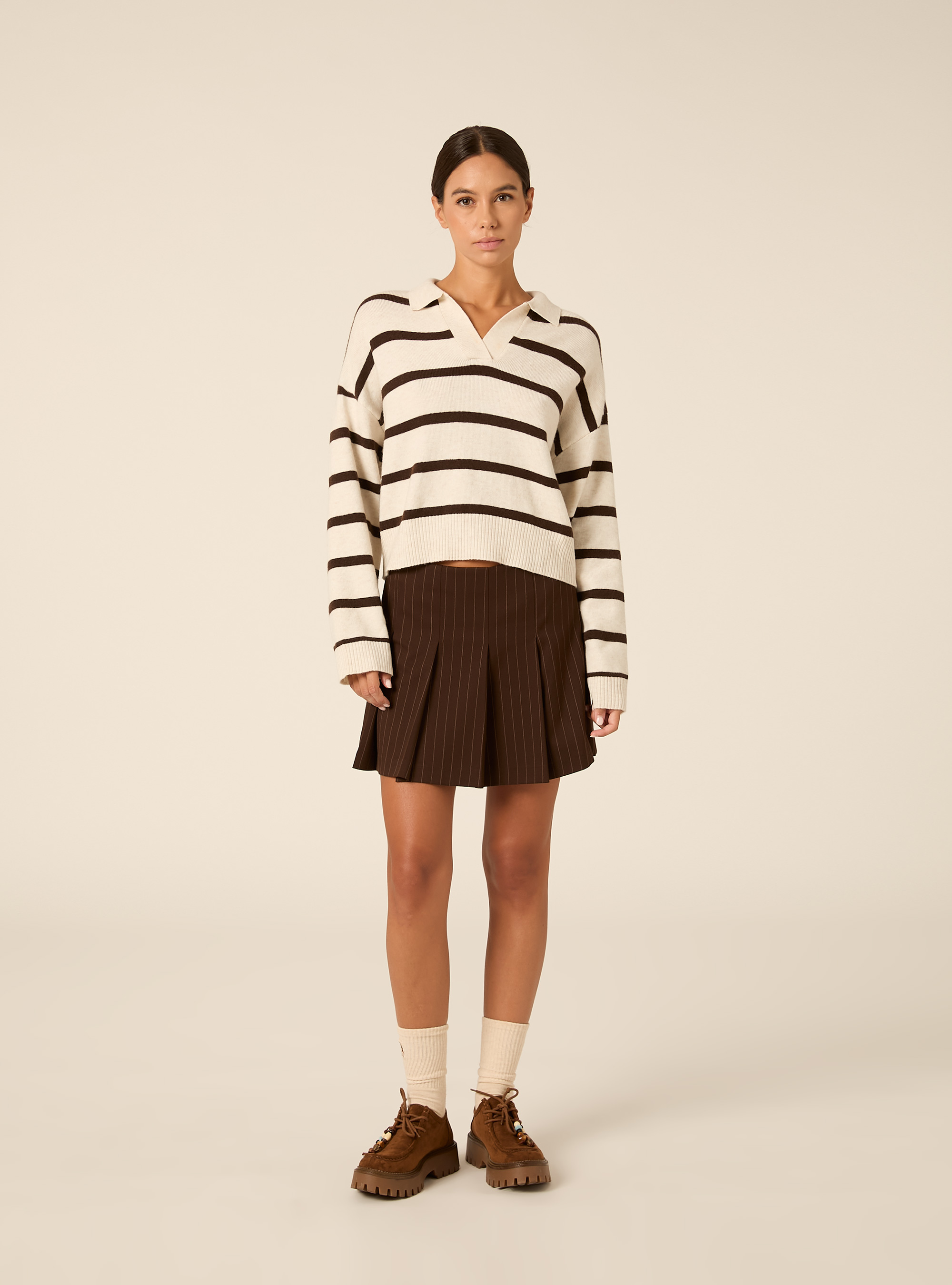 Maglia con collo a polo, STRIPES