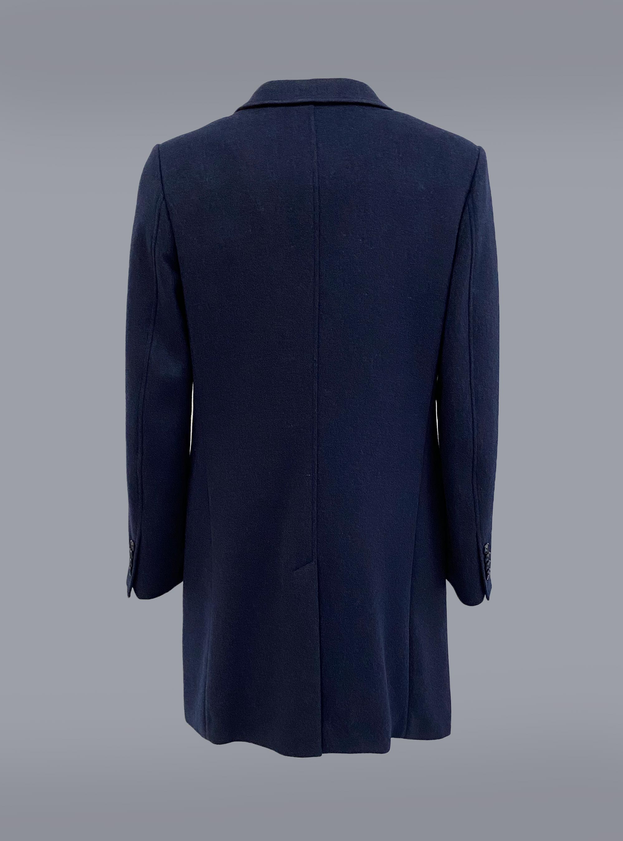 Cappotto misto lana, BLUE NAVY
