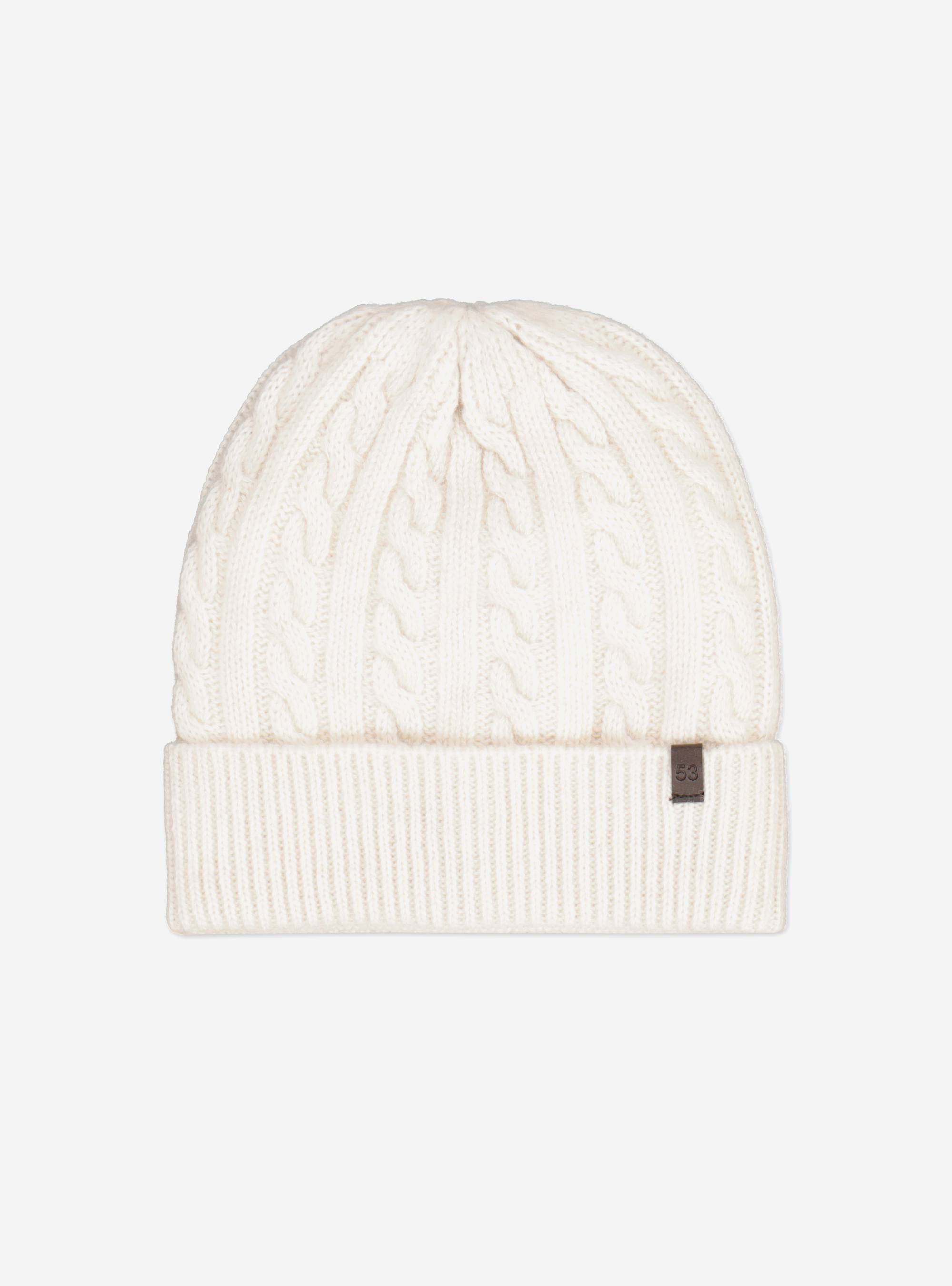 WOOLEN HAT WITH BRAID, C004 WHITE