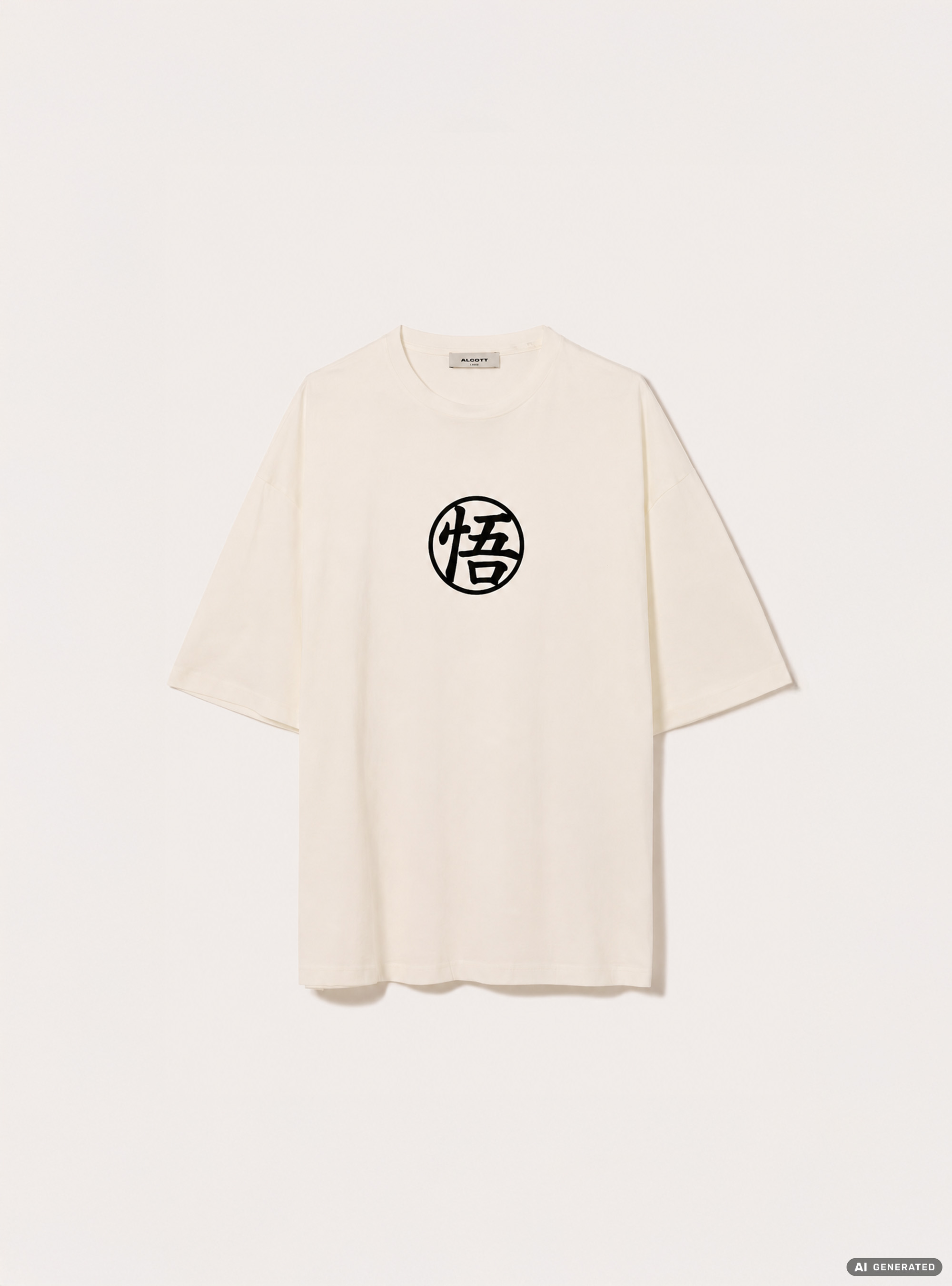 T-shirt dragonball z  boxy fit, WH3 WHITE