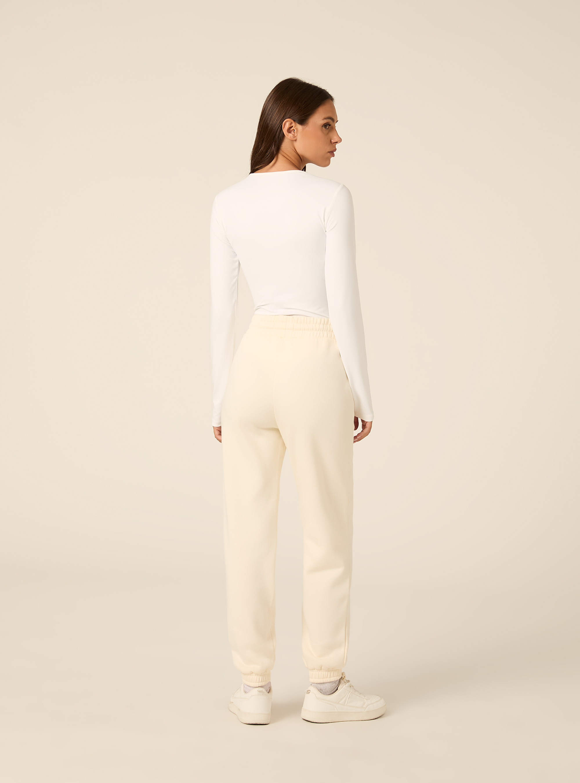Jogger basic tinta unita, BG2 BEIGE MEDIUM