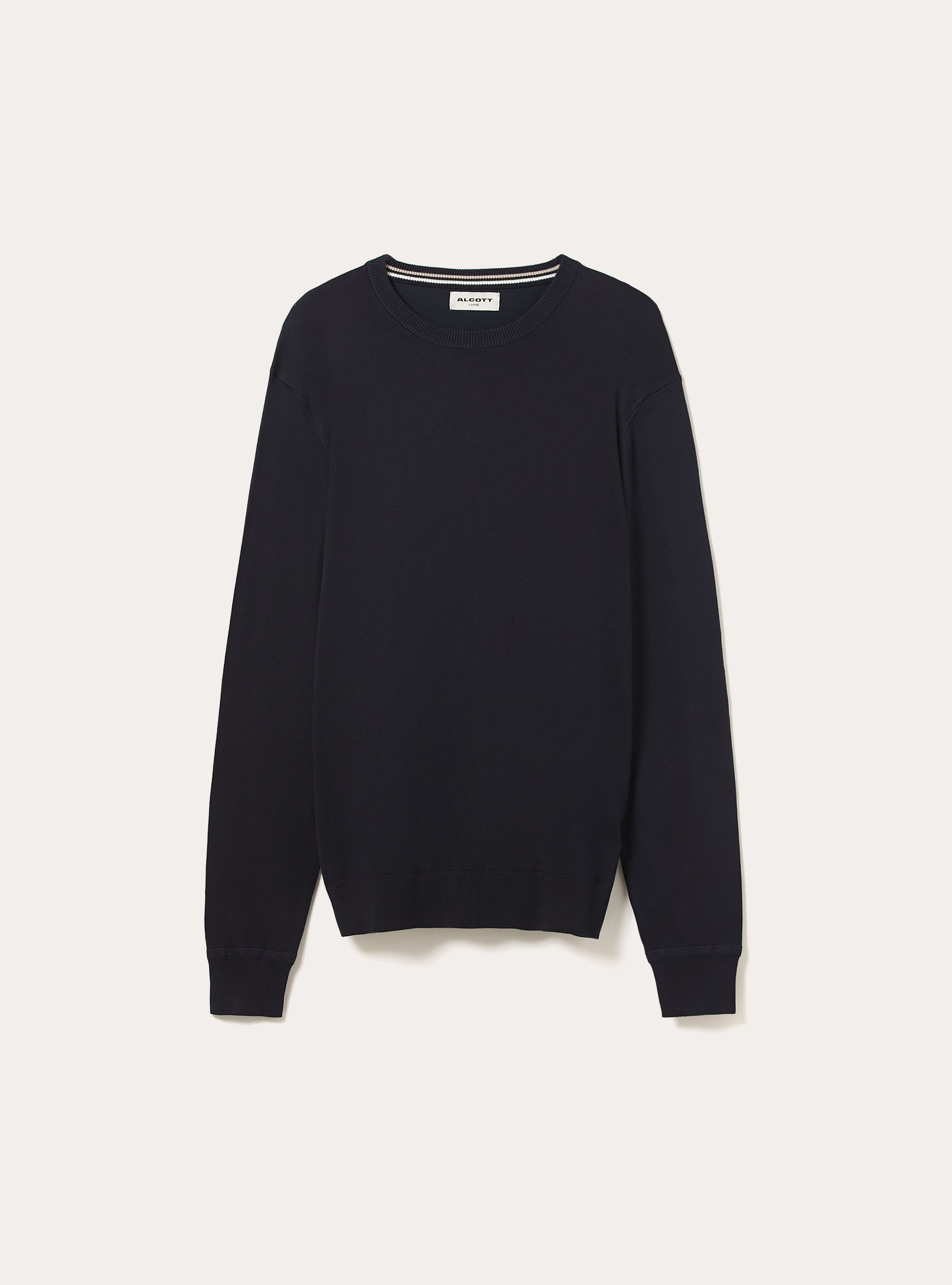 Pull &agrave; col rond en viscose durable Ecovero, NA1 NAVY DARK