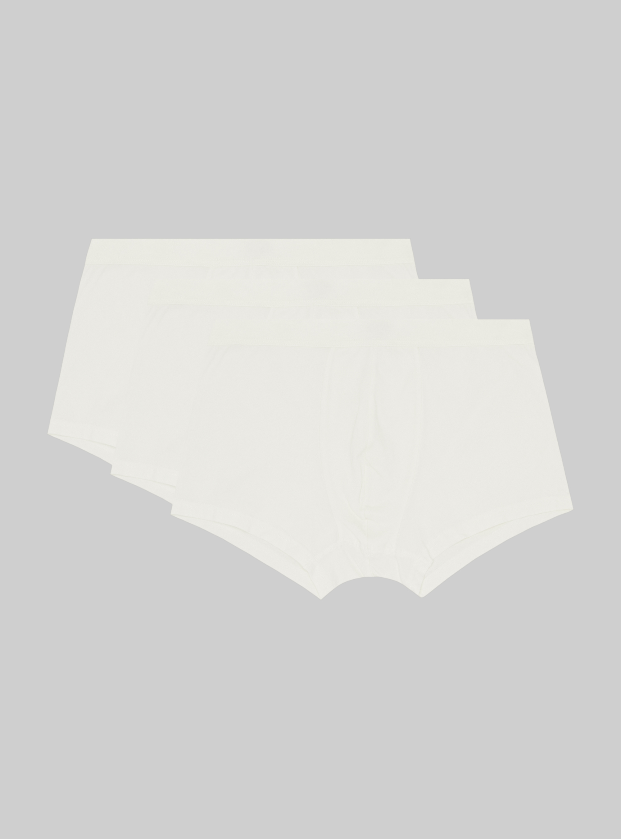 Set of 3 stretch cotton boxer shorts, WH2 WHITE
