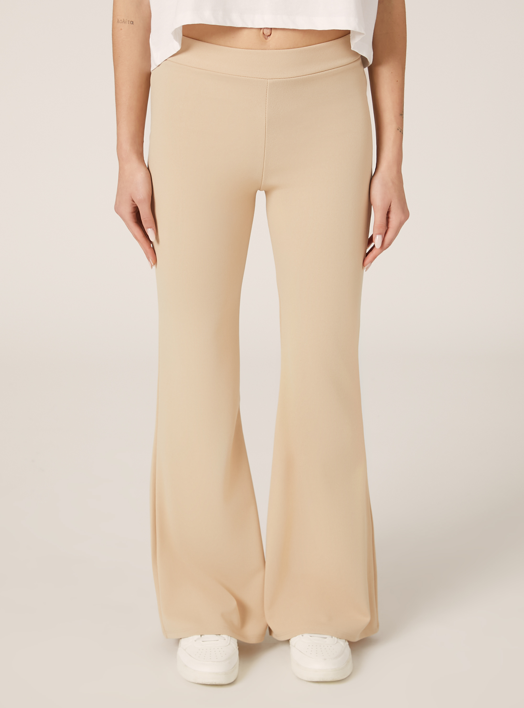 Pantalon legging &eacute;vas&eacute;, CR2 CREAM MEDIUM