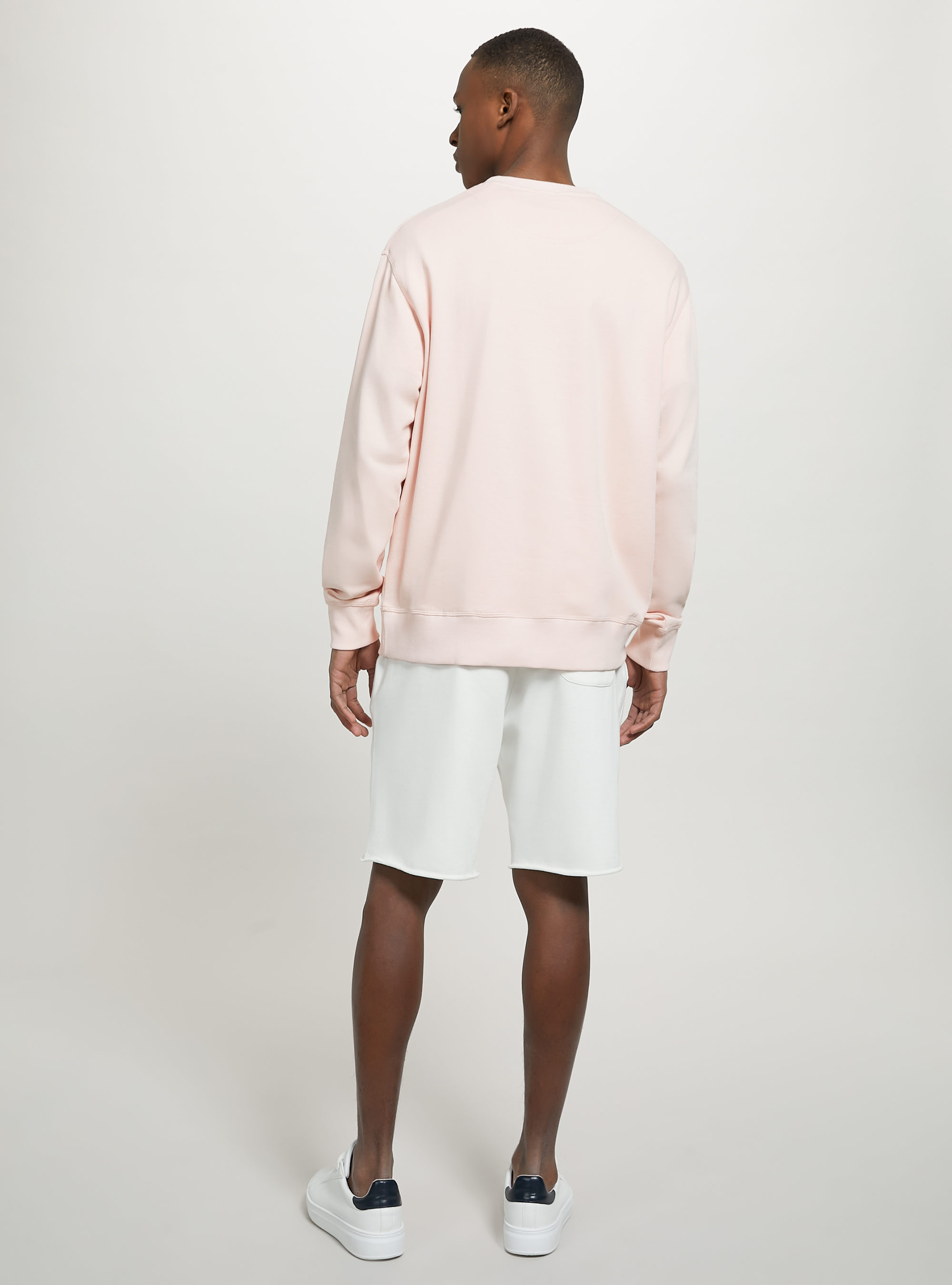Plain-coloured crew-neck sweatshirt, PK3 PINK LIGHT