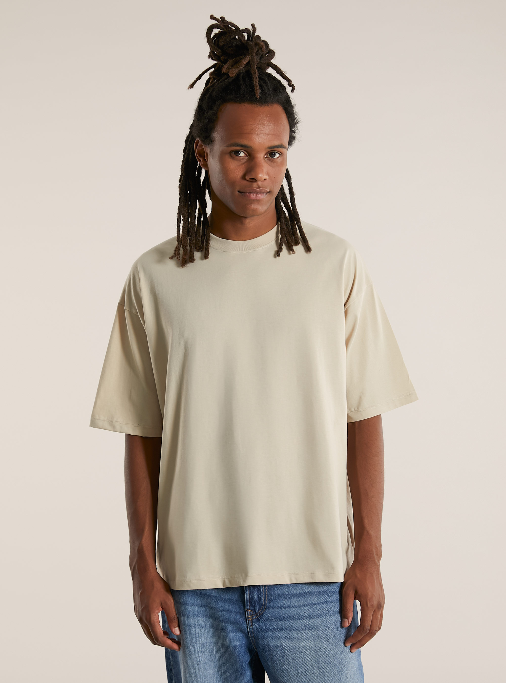 Tee-shirt à la coupe large, BG3 BEIGE LIGHT