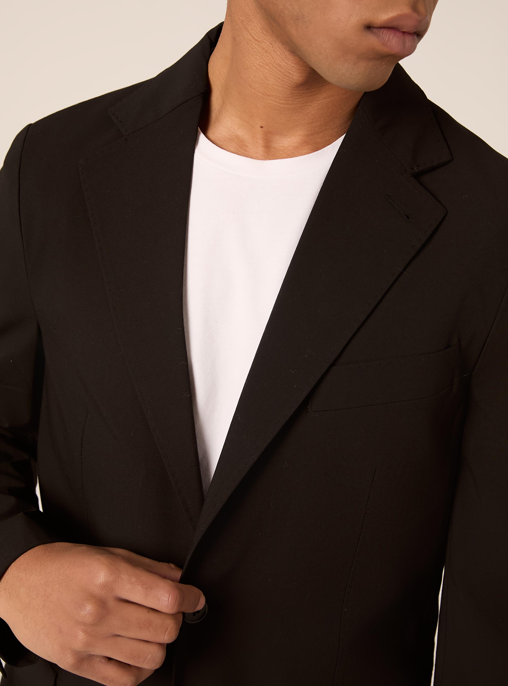 Single-breasted suit jacket, BK1 BLACK