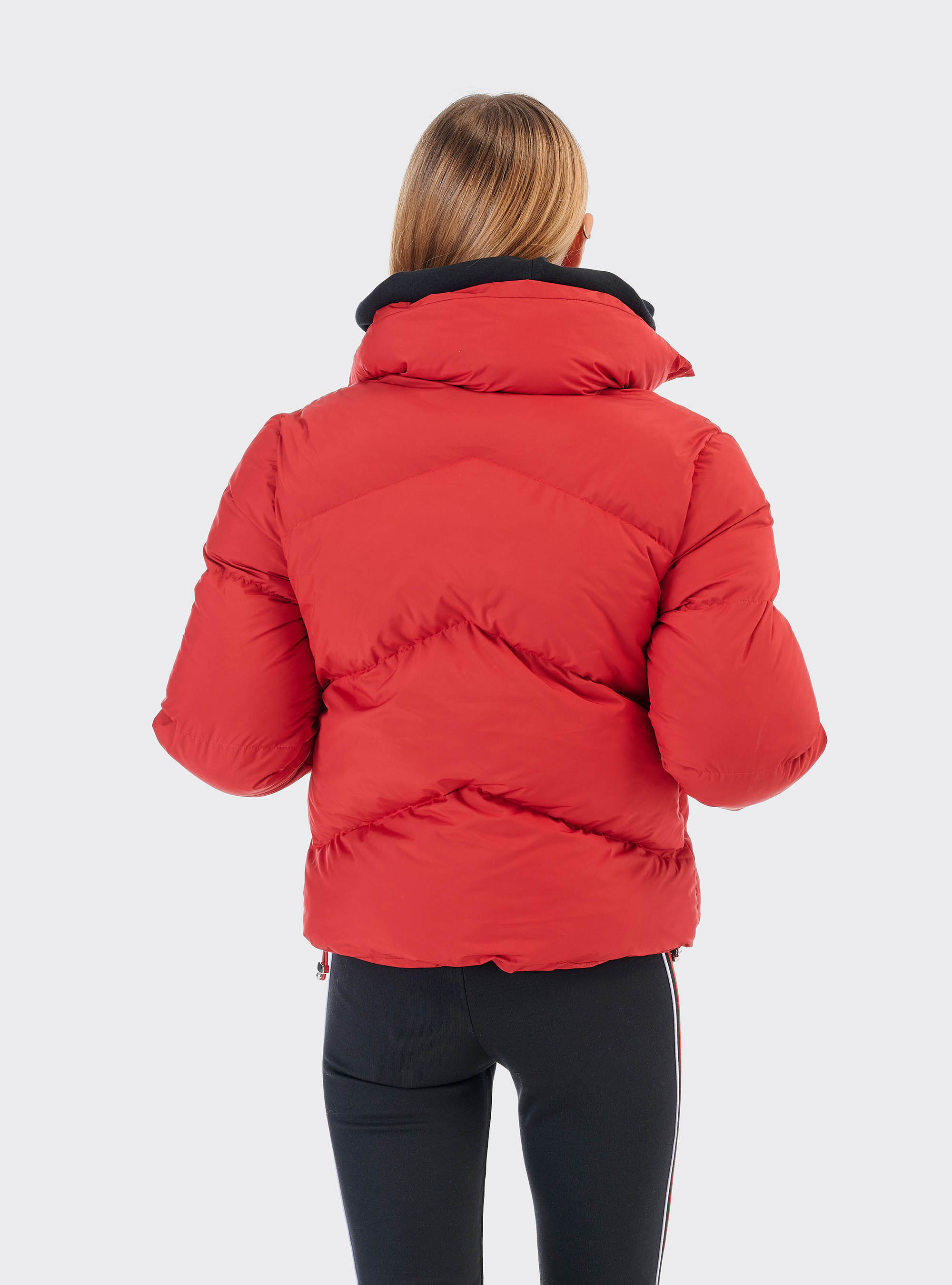 Short puffy jacket, C352 RED