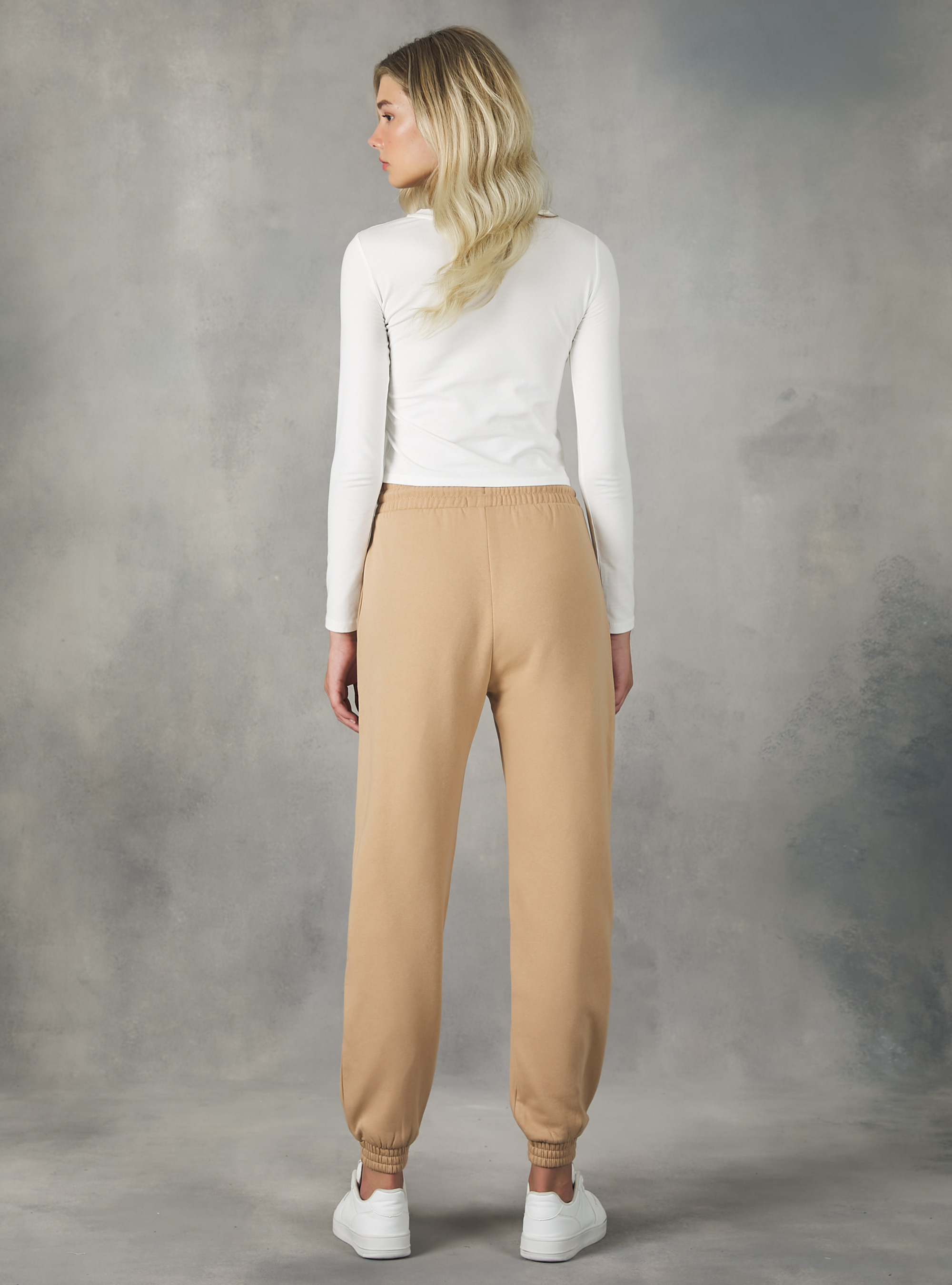 Plush jogger trousers, BG2 BEIGE MEDIUM