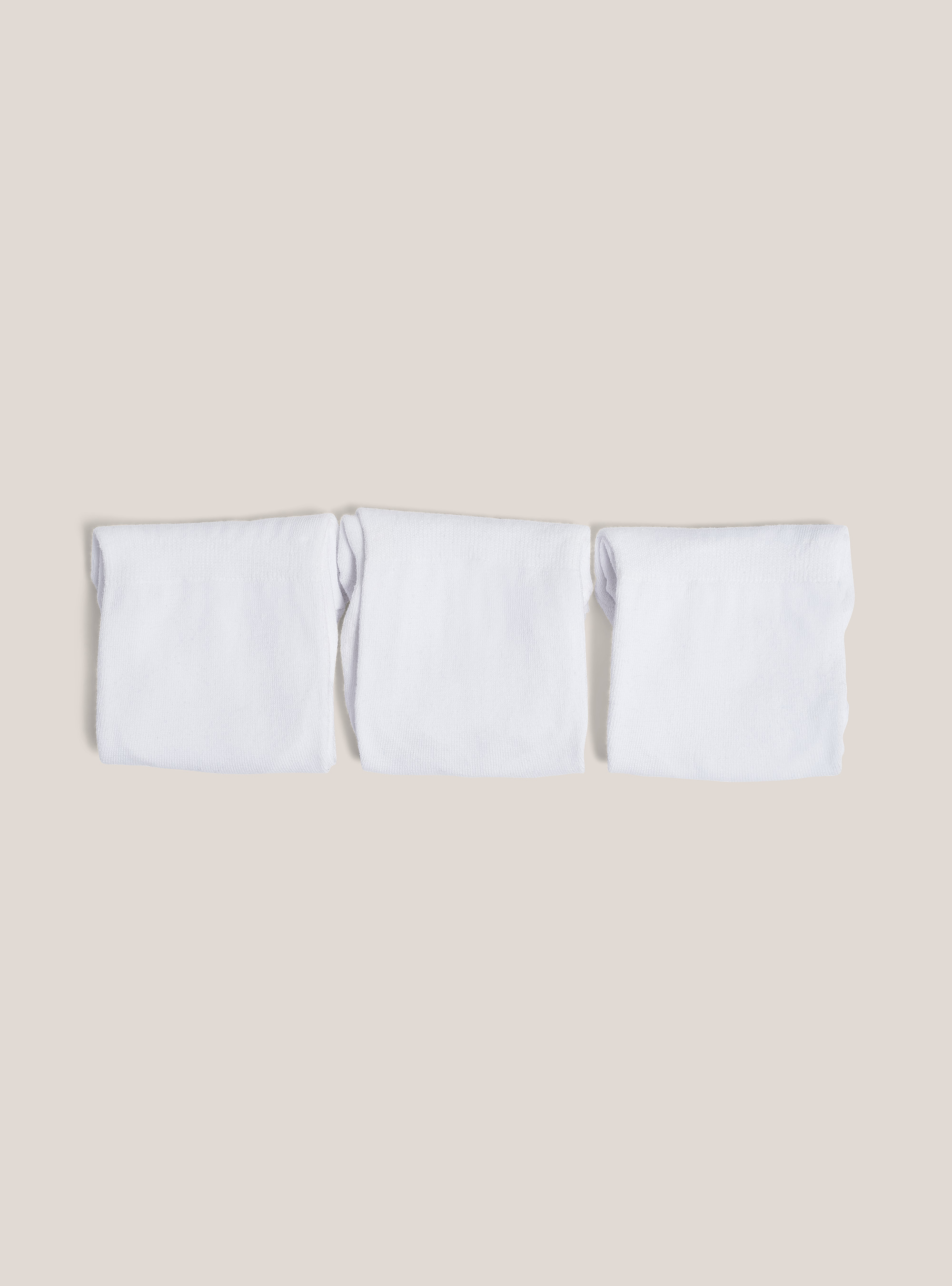 Set 3 pairs of footsies socks, WHITE