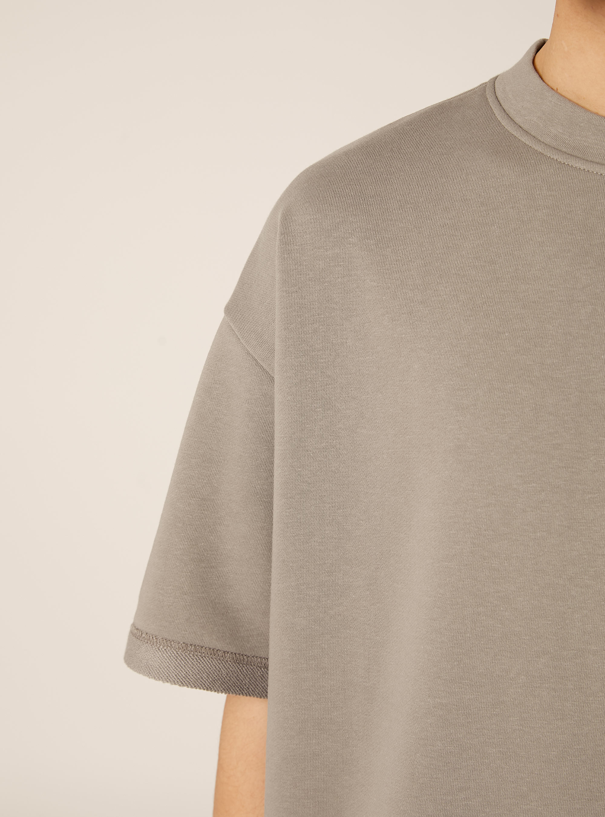 Oversized sweatshirt T-shirt, GY2 GREY MEDIUM