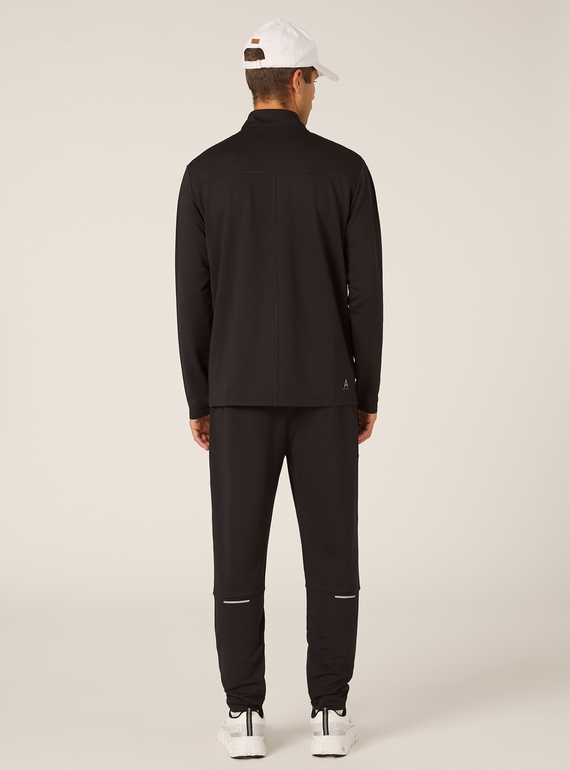 Athletic capsule zip-up sweatshirt, BK1 BLACK