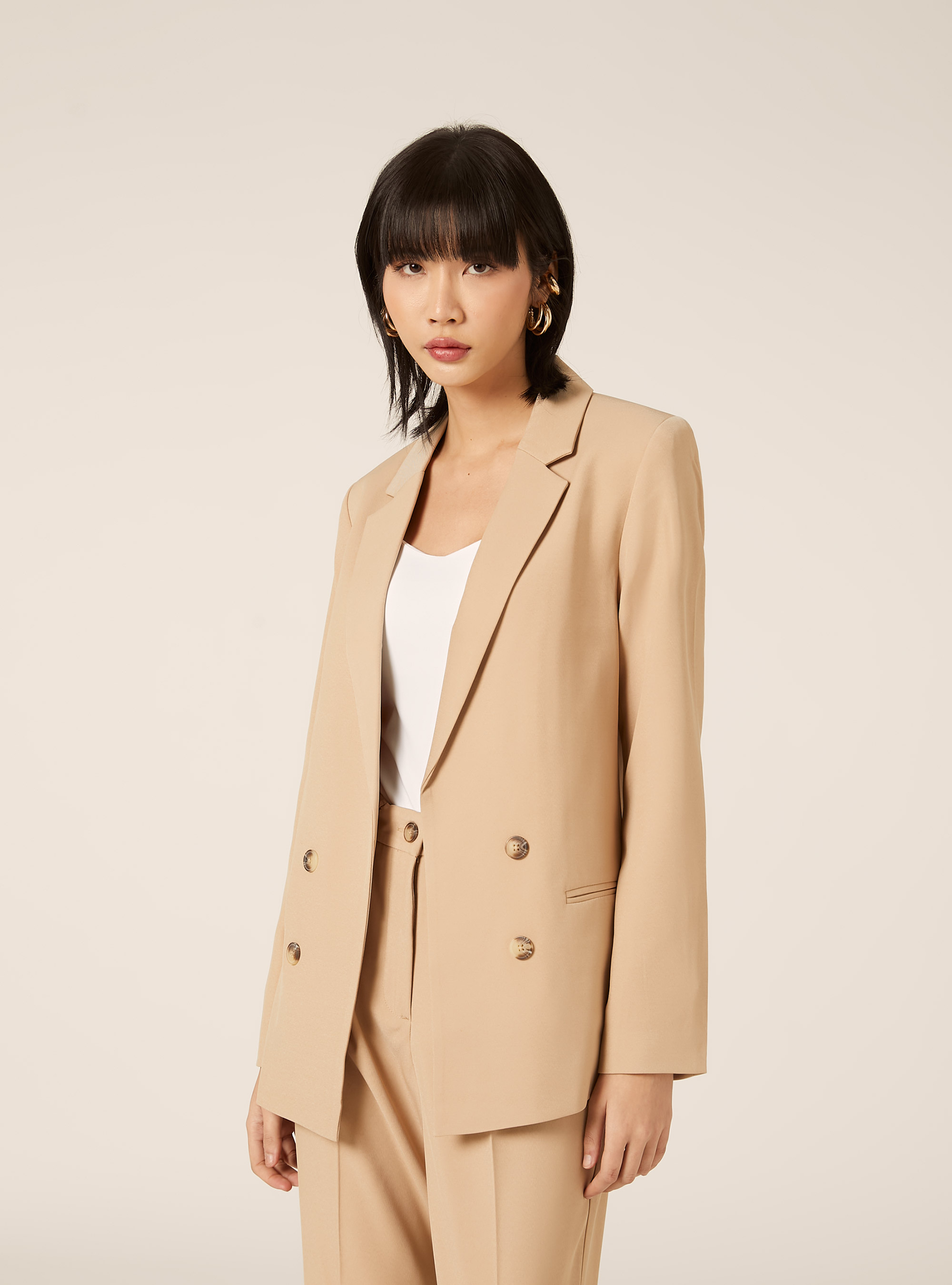 Blazer cruzado, SA3 SAND LIGHT