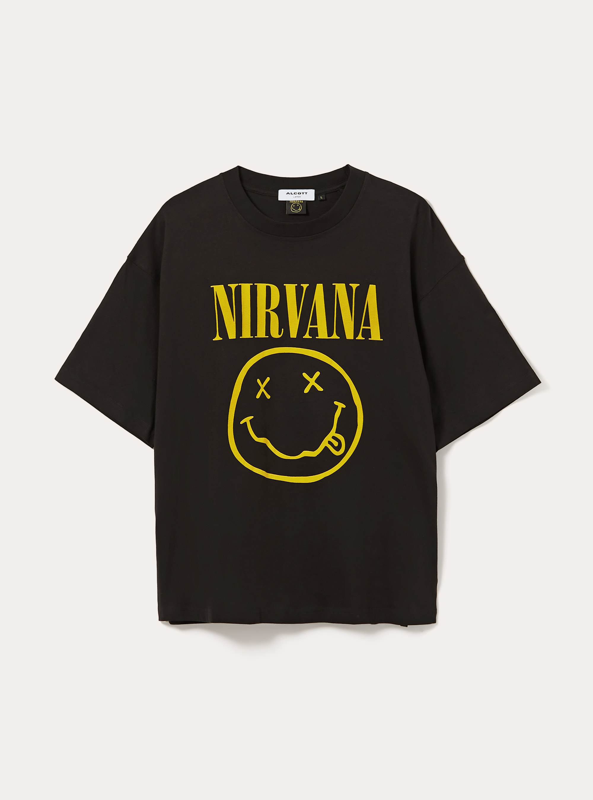 Nirvana / Alcott boxy fit T-shirt, BK1 BLACK