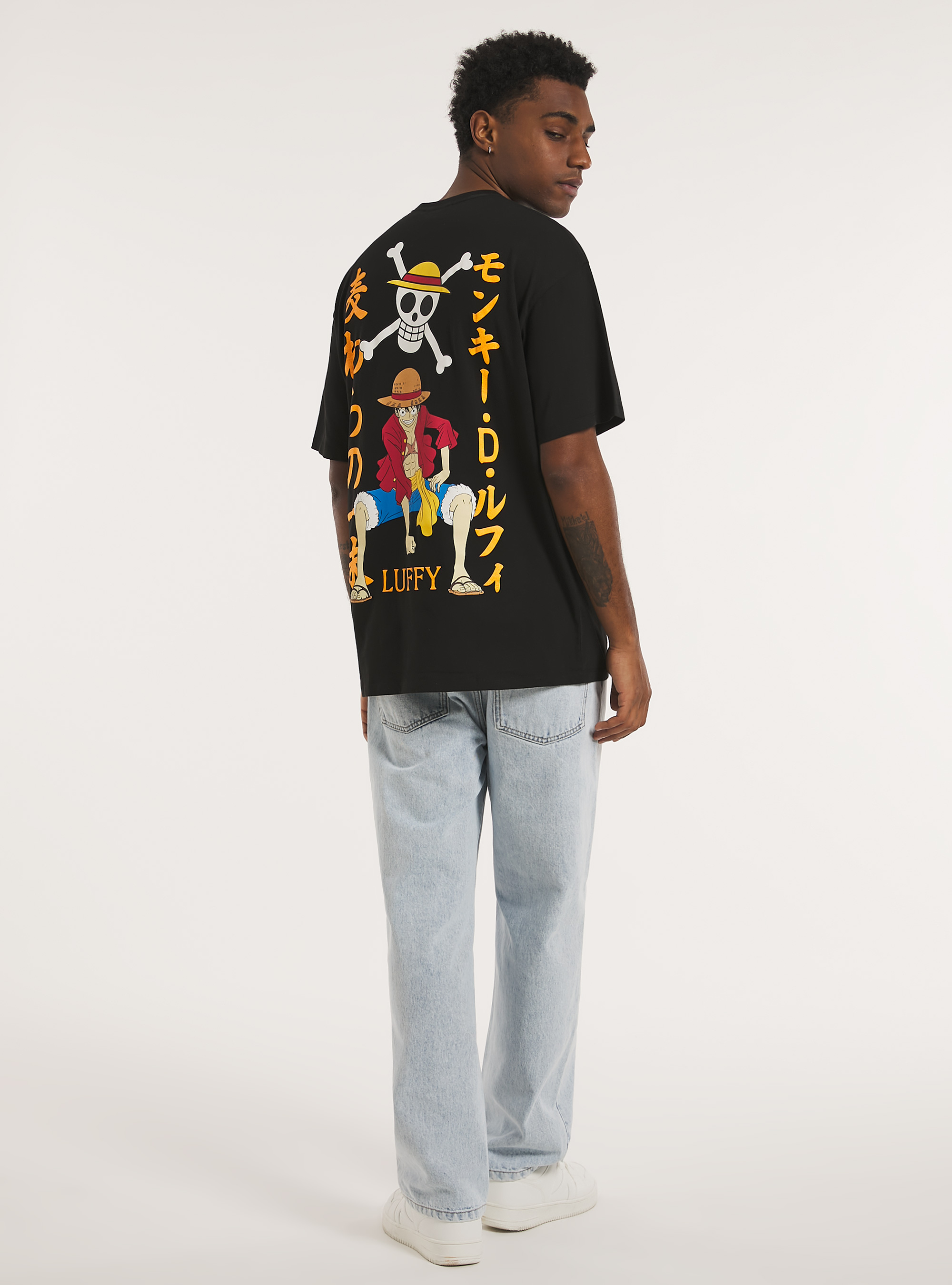 One Piece / Alcott oversized T-shirt, BK1 BLACK