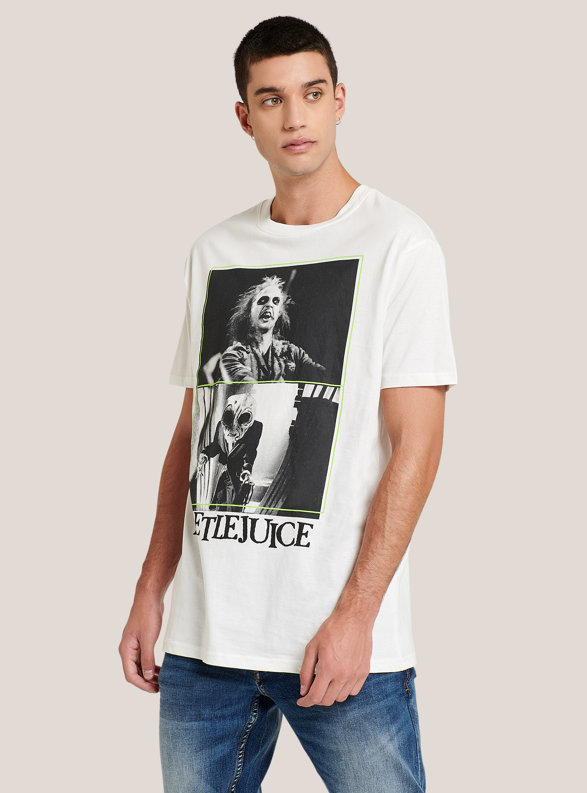 Camiseta Beetlejuice x Alcott, C0020 OFF WHITE